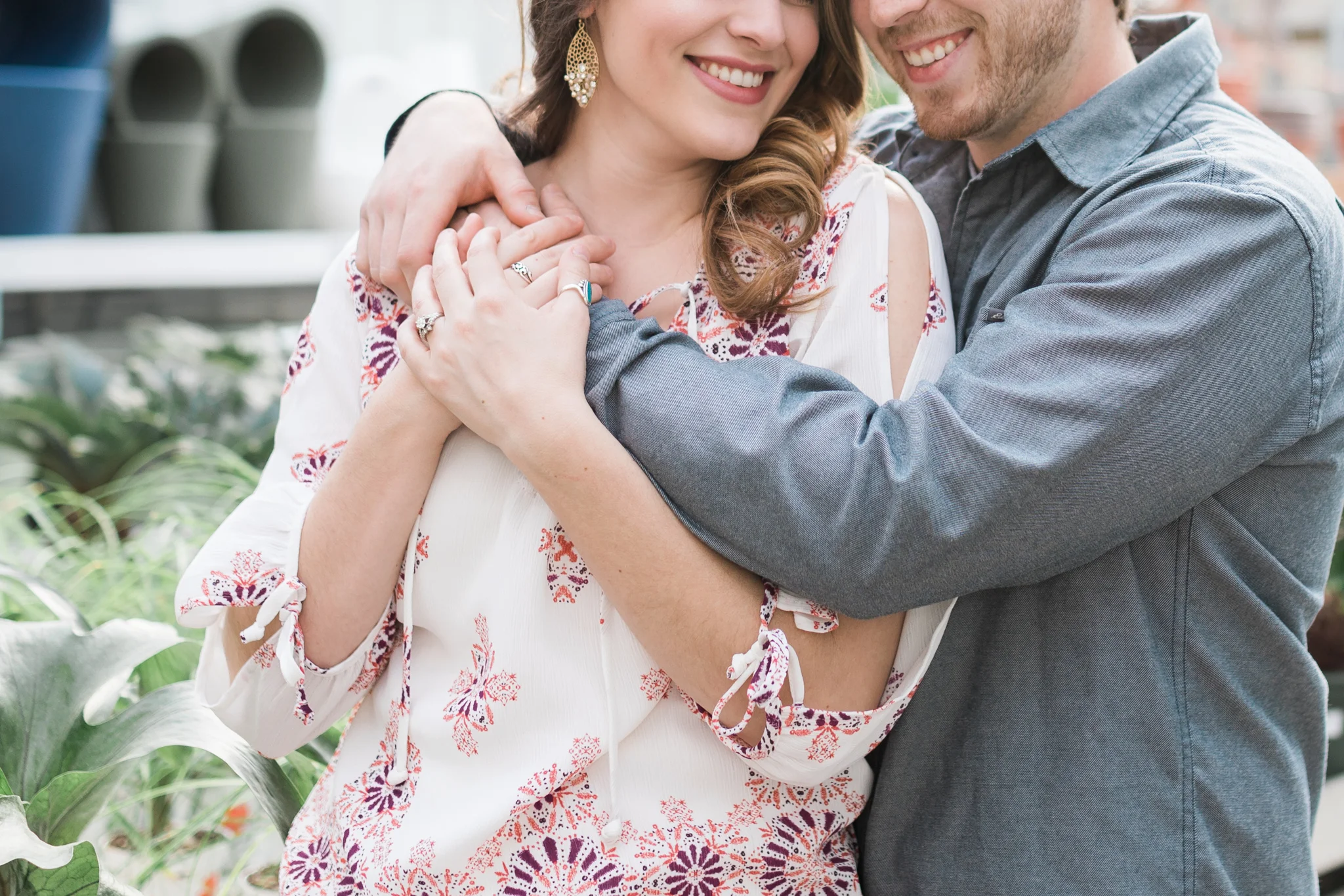 Grand Rapids Michigan Greenhouse Engagement Session