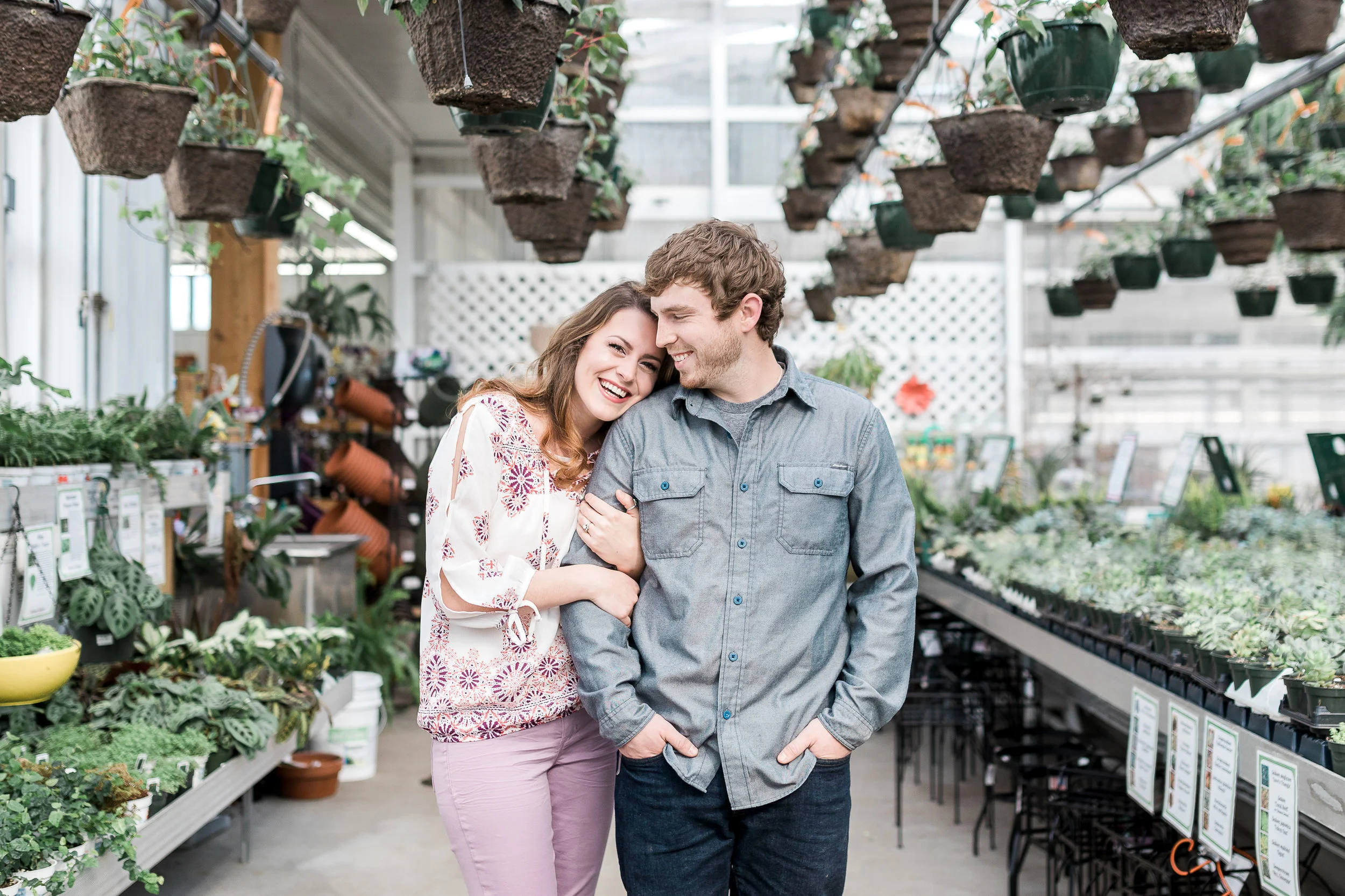 Grand Rapids Michigan Greenhouse Engagement Session