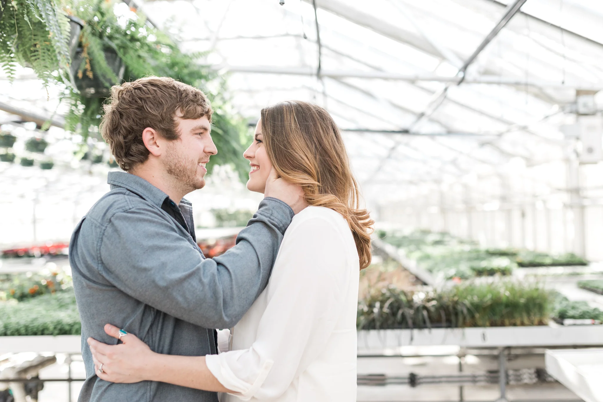 Grand Rapids Michigan Greenhouse Engagement Session