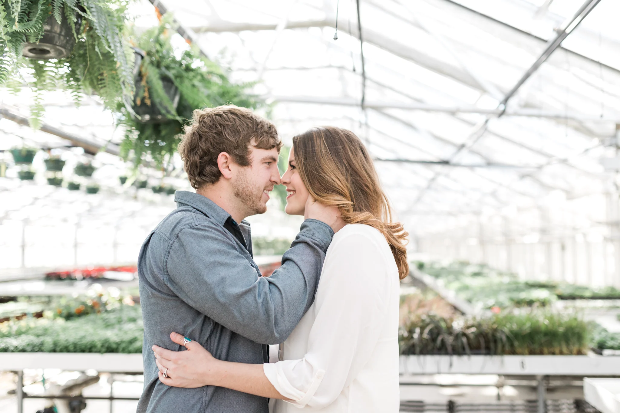 Grand Rapids Michigan Greenhouse Engagement Session