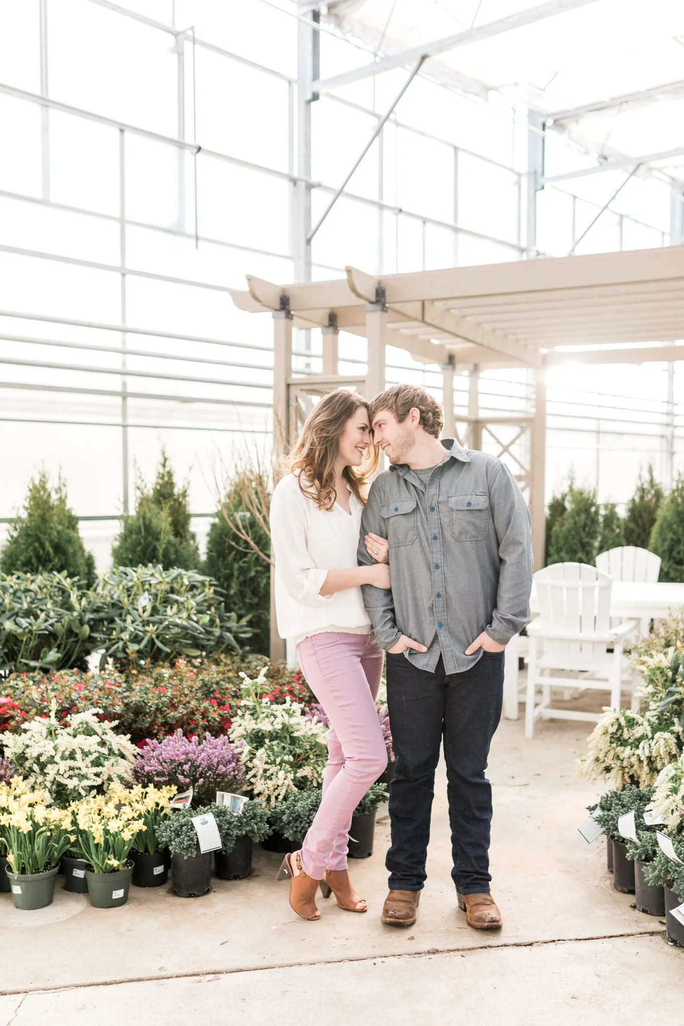 Grand Rapids Michigan Greenhouse Engagement Session