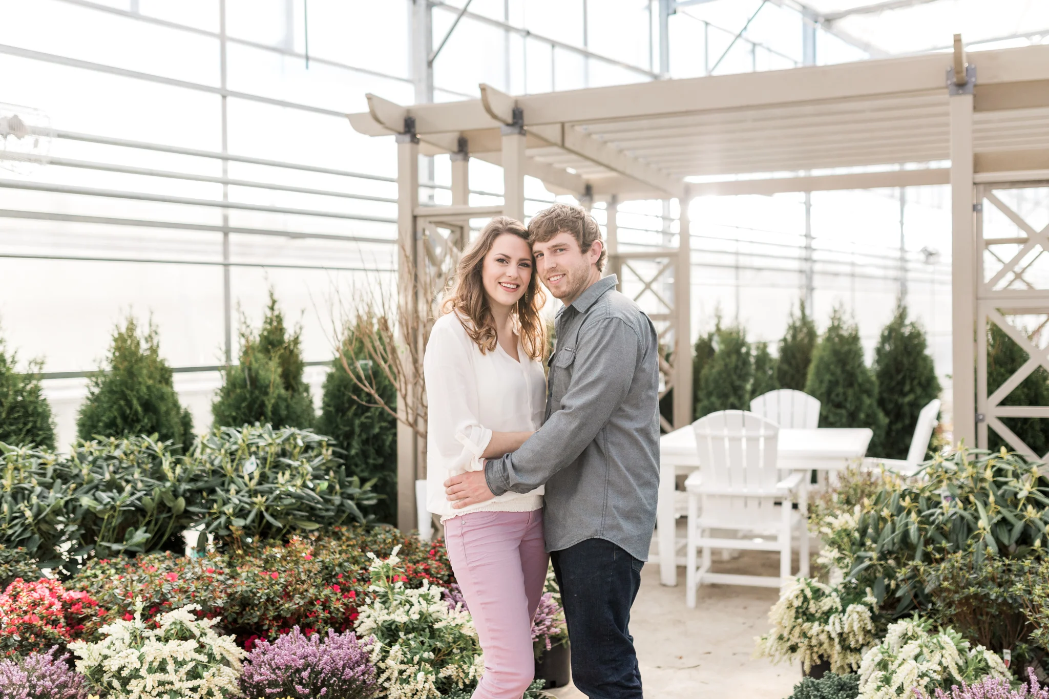 Grand Rapids Michigan Greenhouse Engagement Session