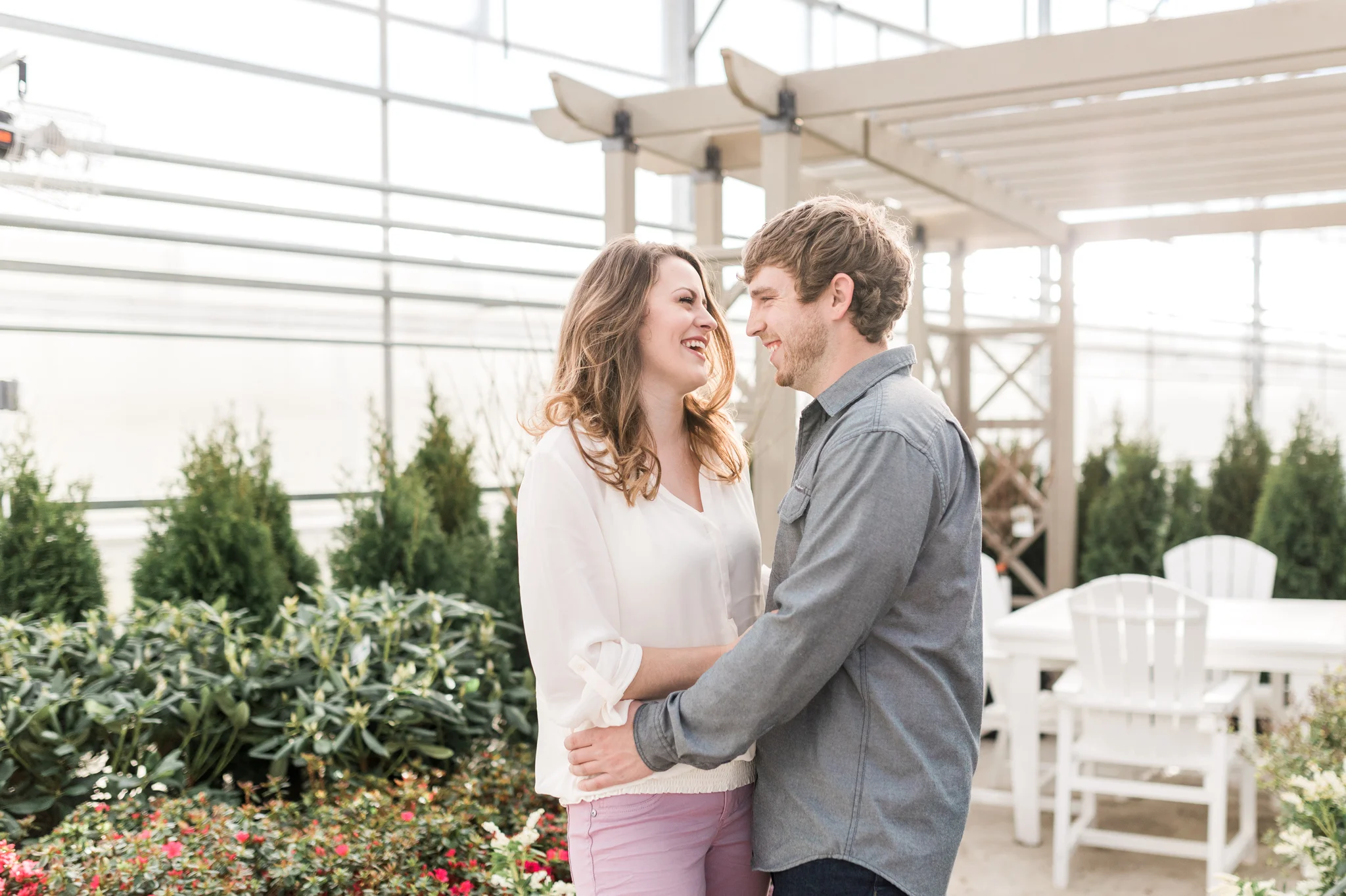 Grand Rapids Michigan Greenhouse Engagement Session