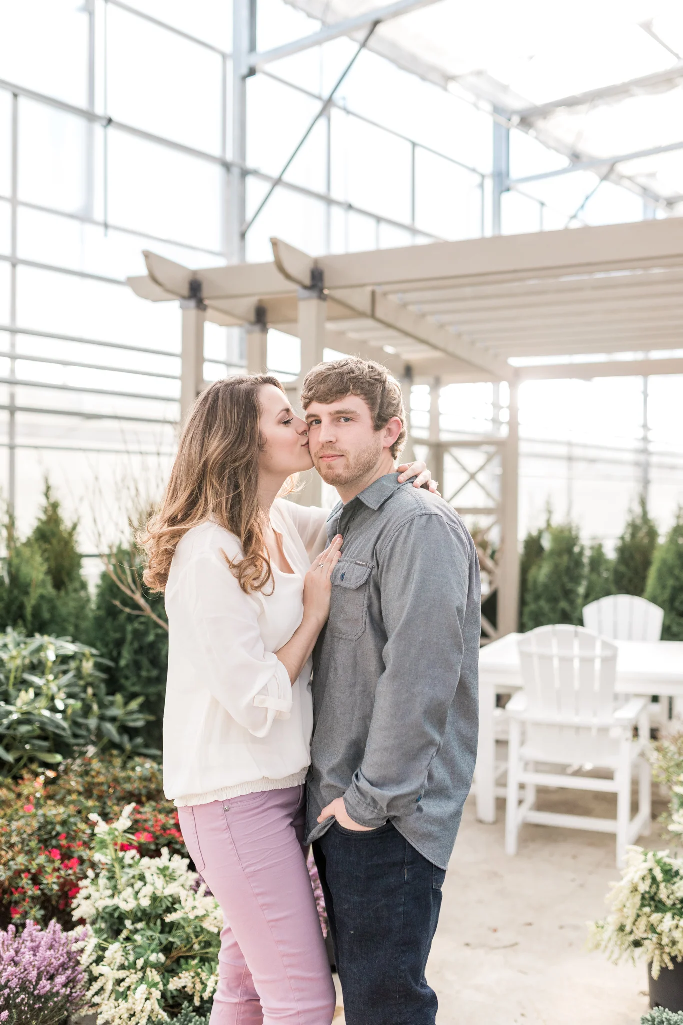 Grand Rapids Michigan Greenhouse Engagement Session