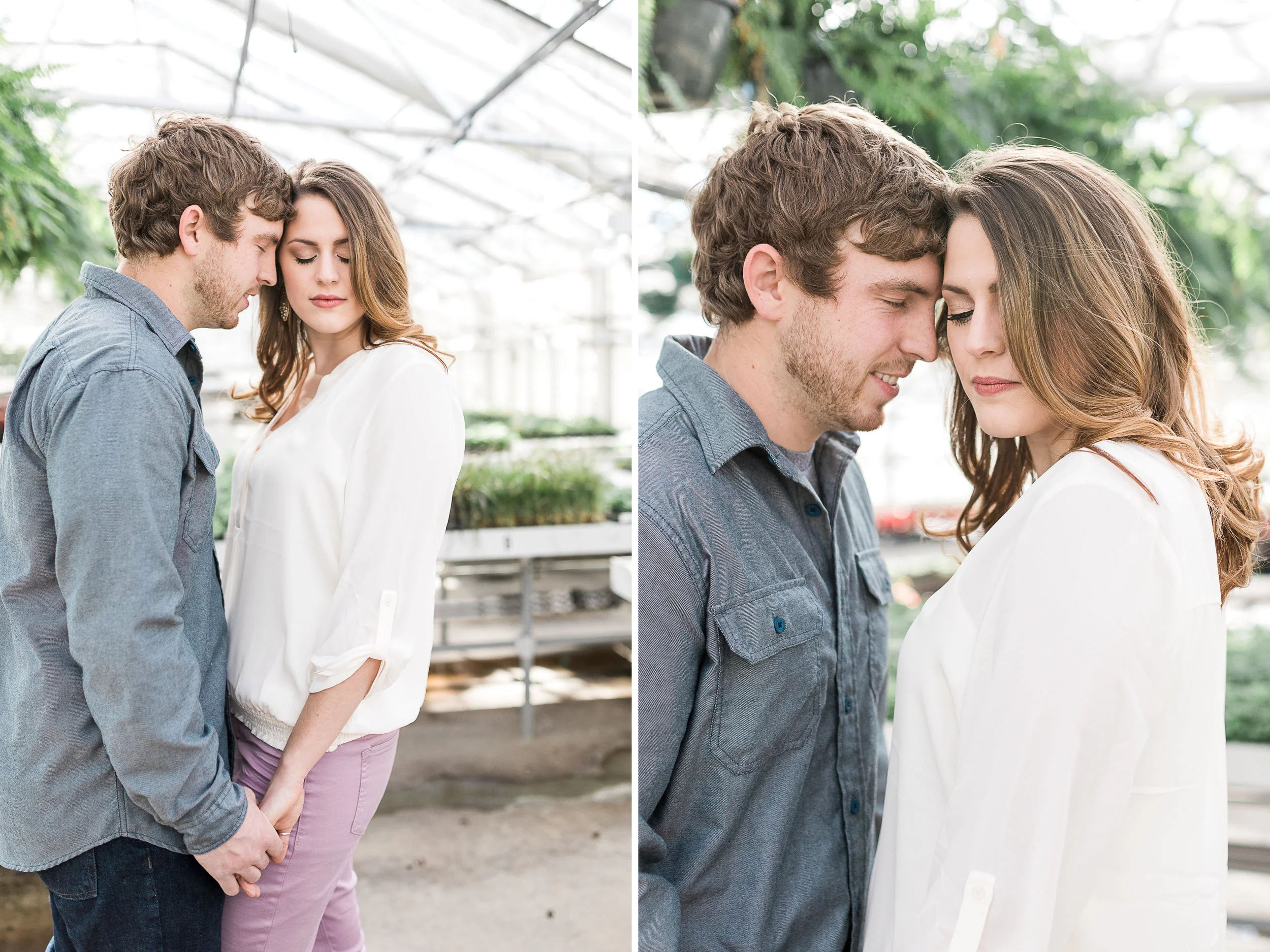 Grand Rapids Michigan Greenhouse Engagement Session