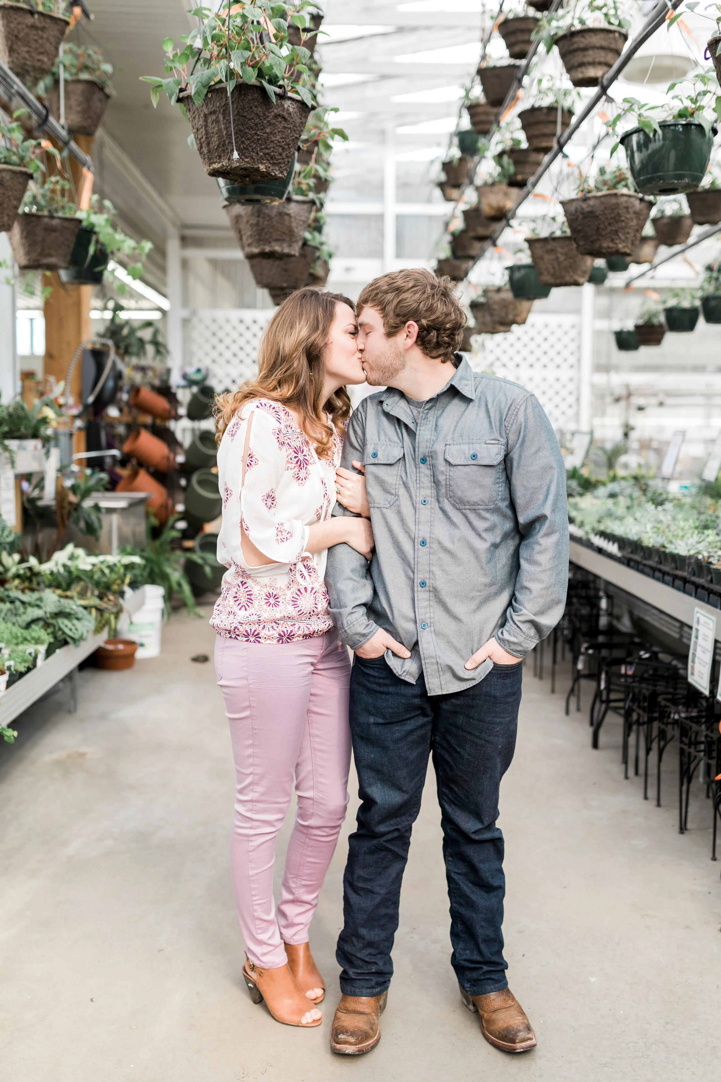 Grand Rapids Michigan Greenhouse Engagement Session