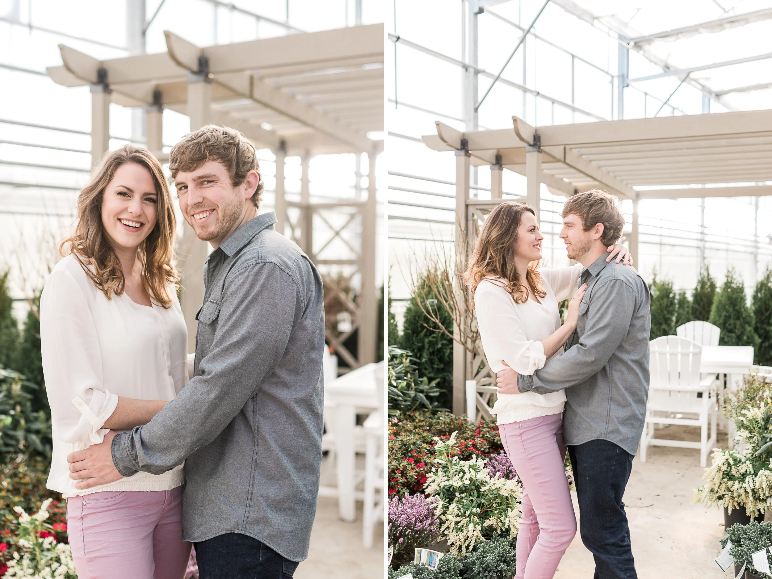 Grand Rapids Michigan Greenhouse Engagement Session