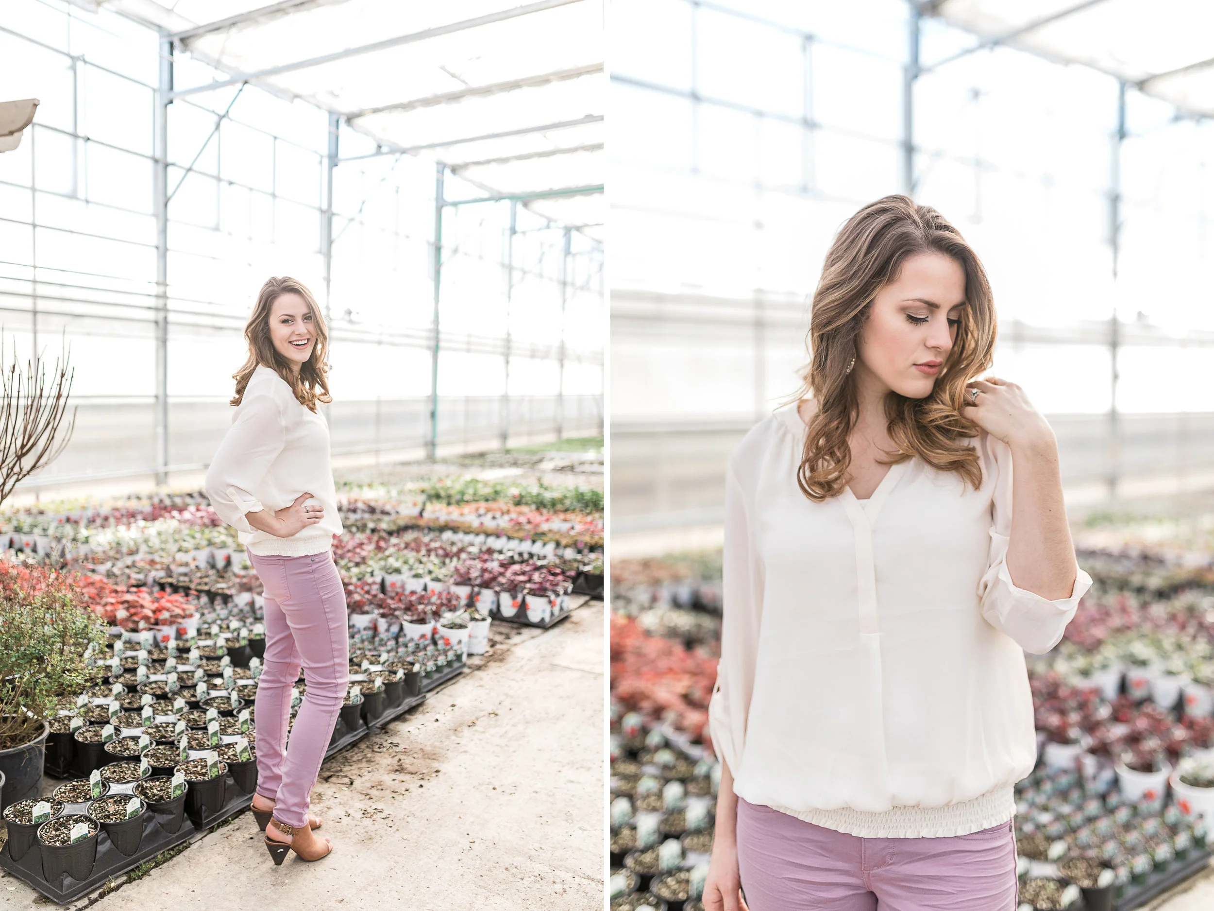 Grand Rapids Michigan Greenhouse Engagement Session