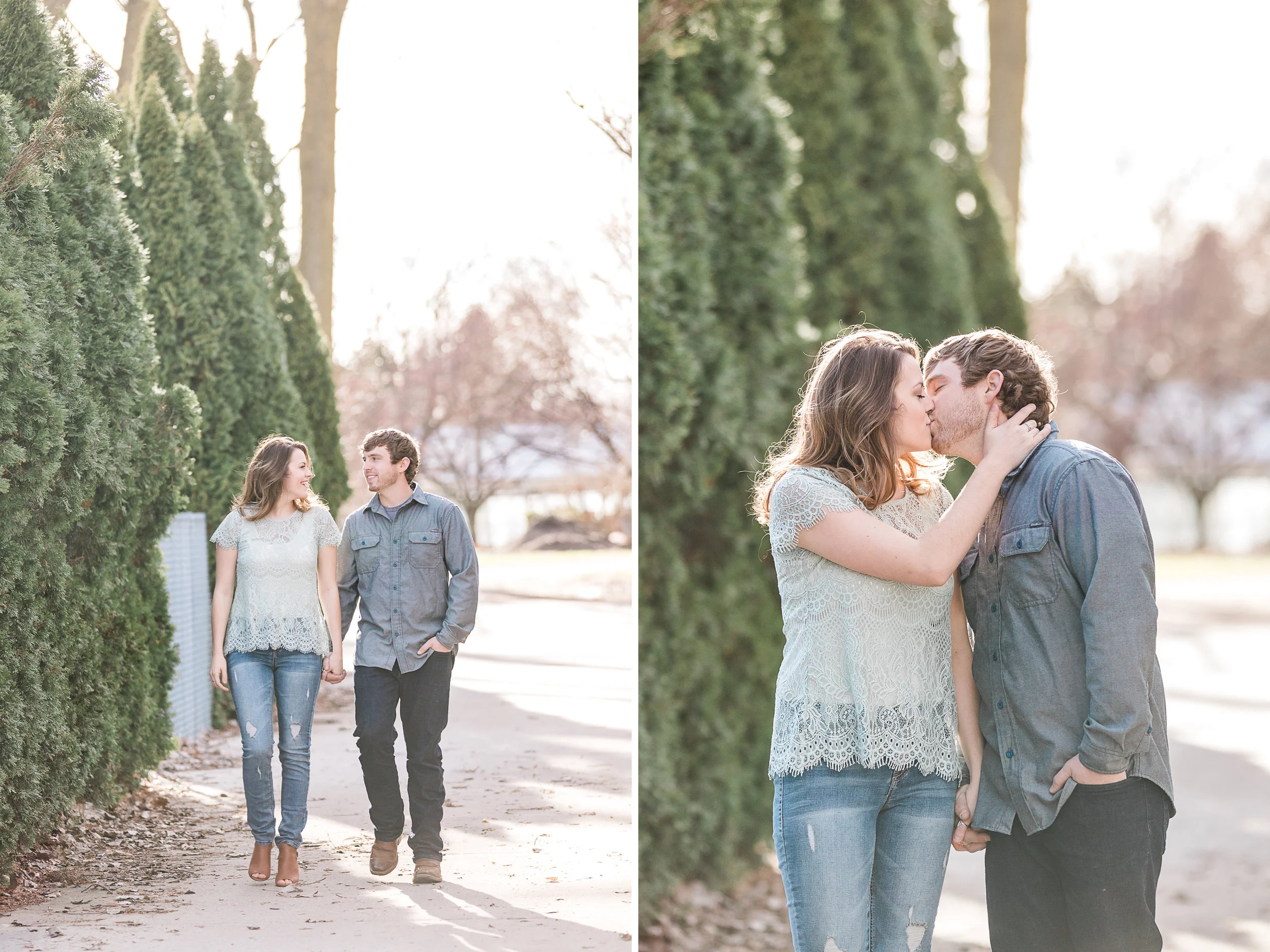 Grand Rapids Michigan Greenhouse Engagement Session