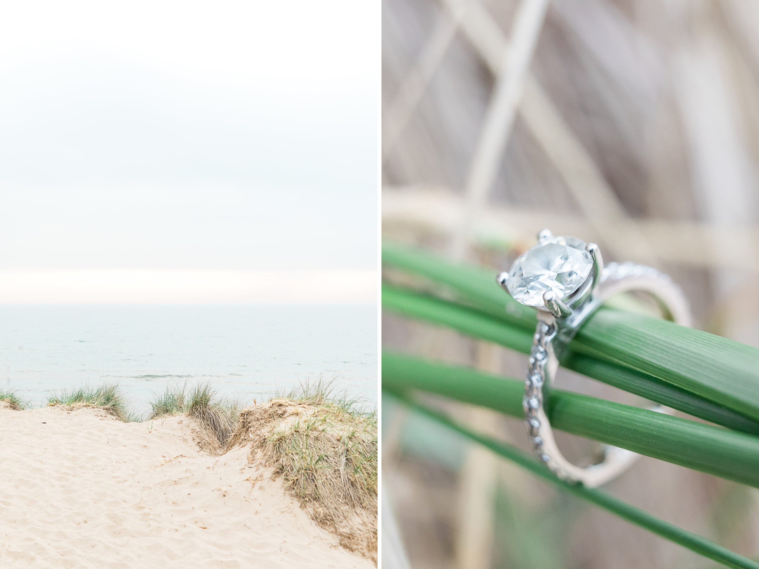 Lake Michigan Beach Engagement Session | Laurenda Marie Photography