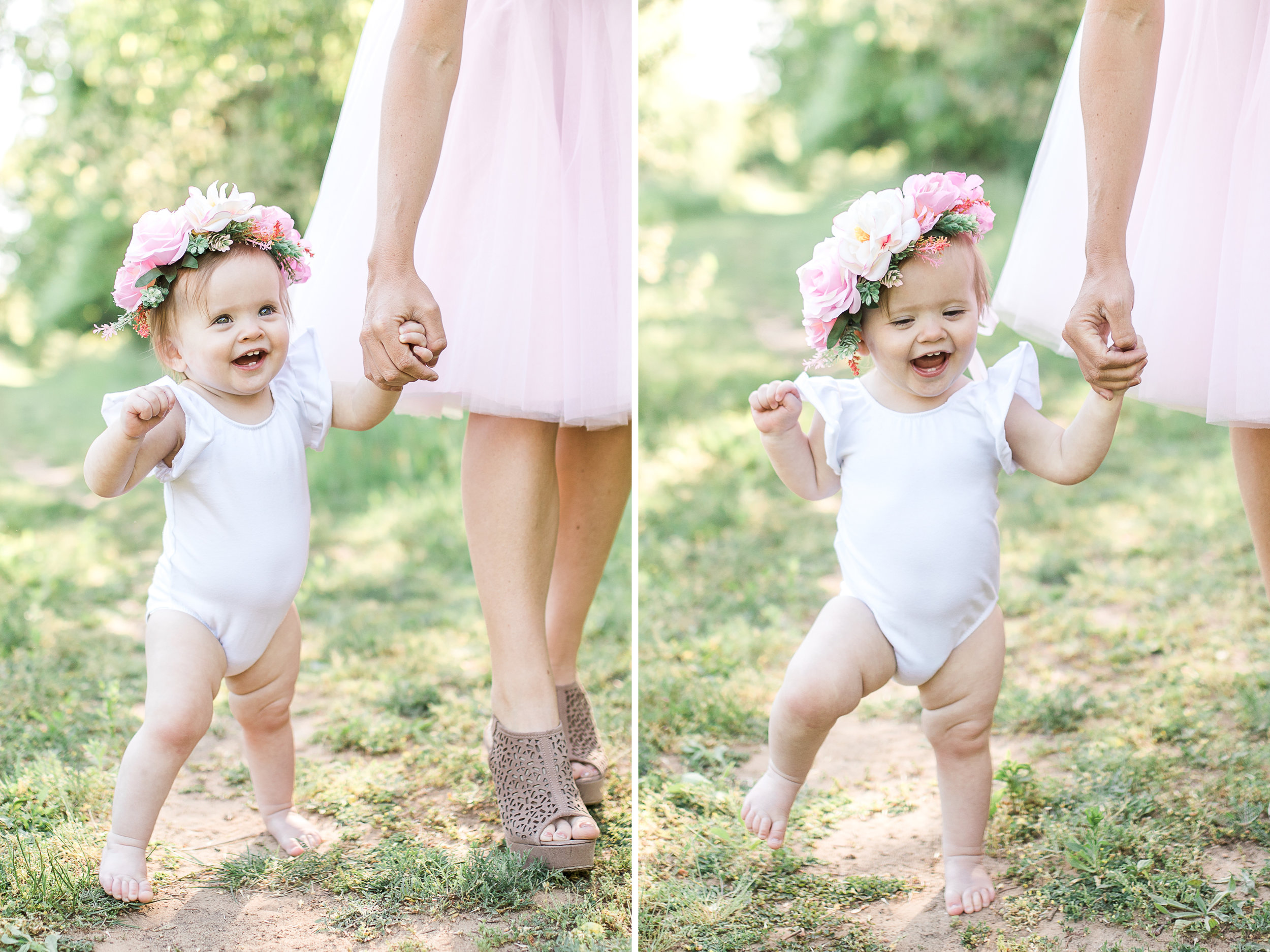 First Birthday Photos | Baby girl | Pink tutu | Cake Smash | Family Photos | Flower crown | What to Wear | Intersex Variation