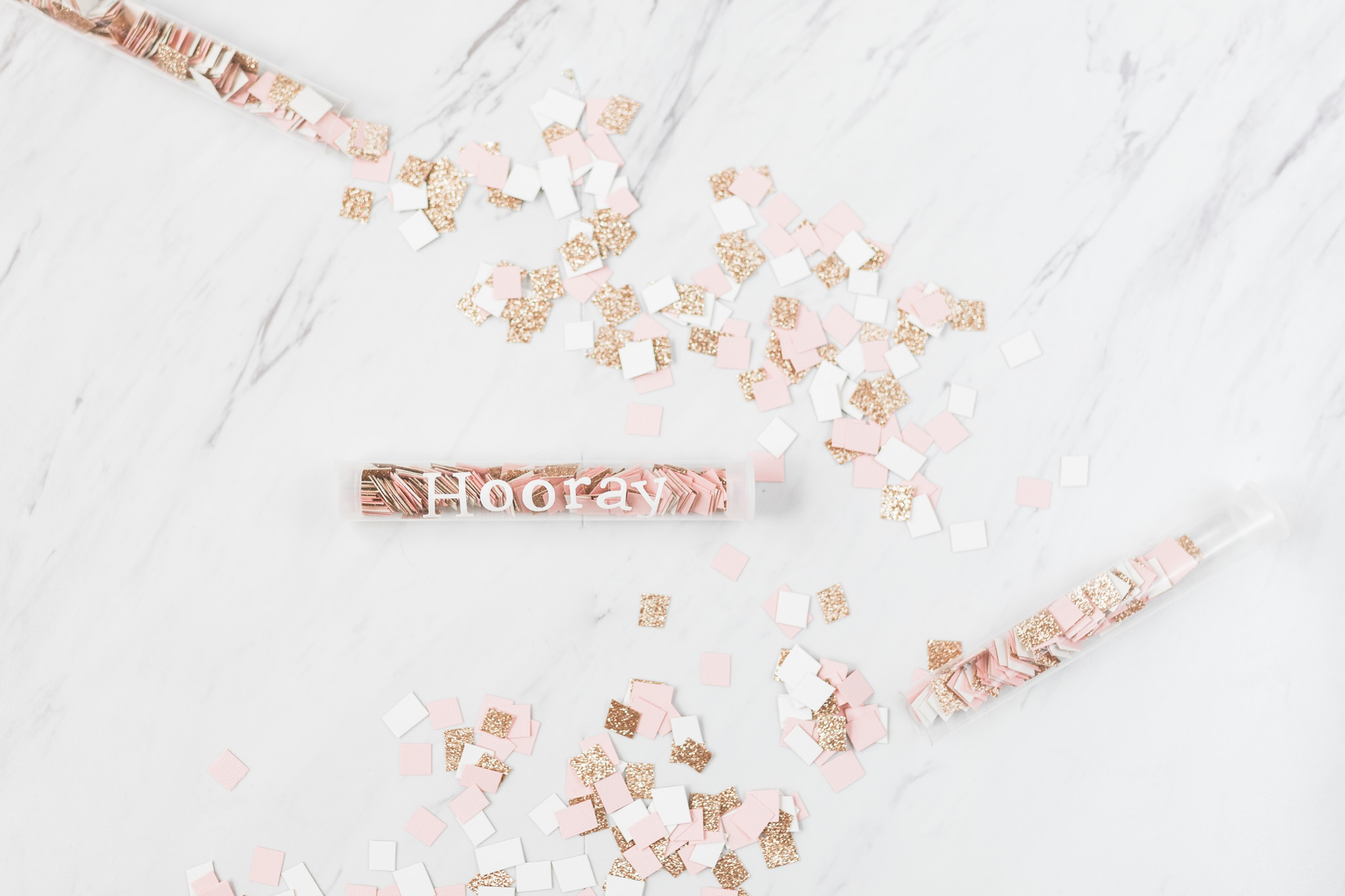 DIY Bride | Homemade Confetti | Rose gold glitter & Blush | Wedding Day Decor | Laurenda Marie Photography
