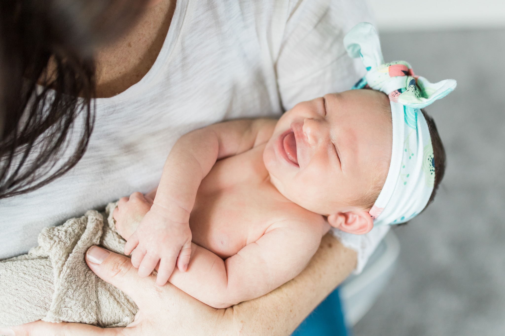 In Home Newborn Lifestyle Session for Baby Girl | Laurenda Marie Photography