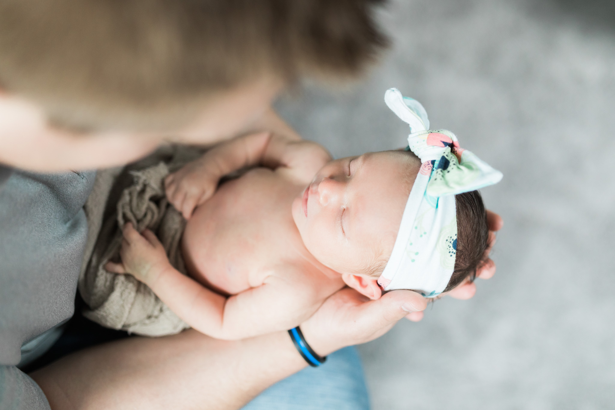 In Home Newborn Lifestyle Session for Baby Girl | Laurenda Marie Photography