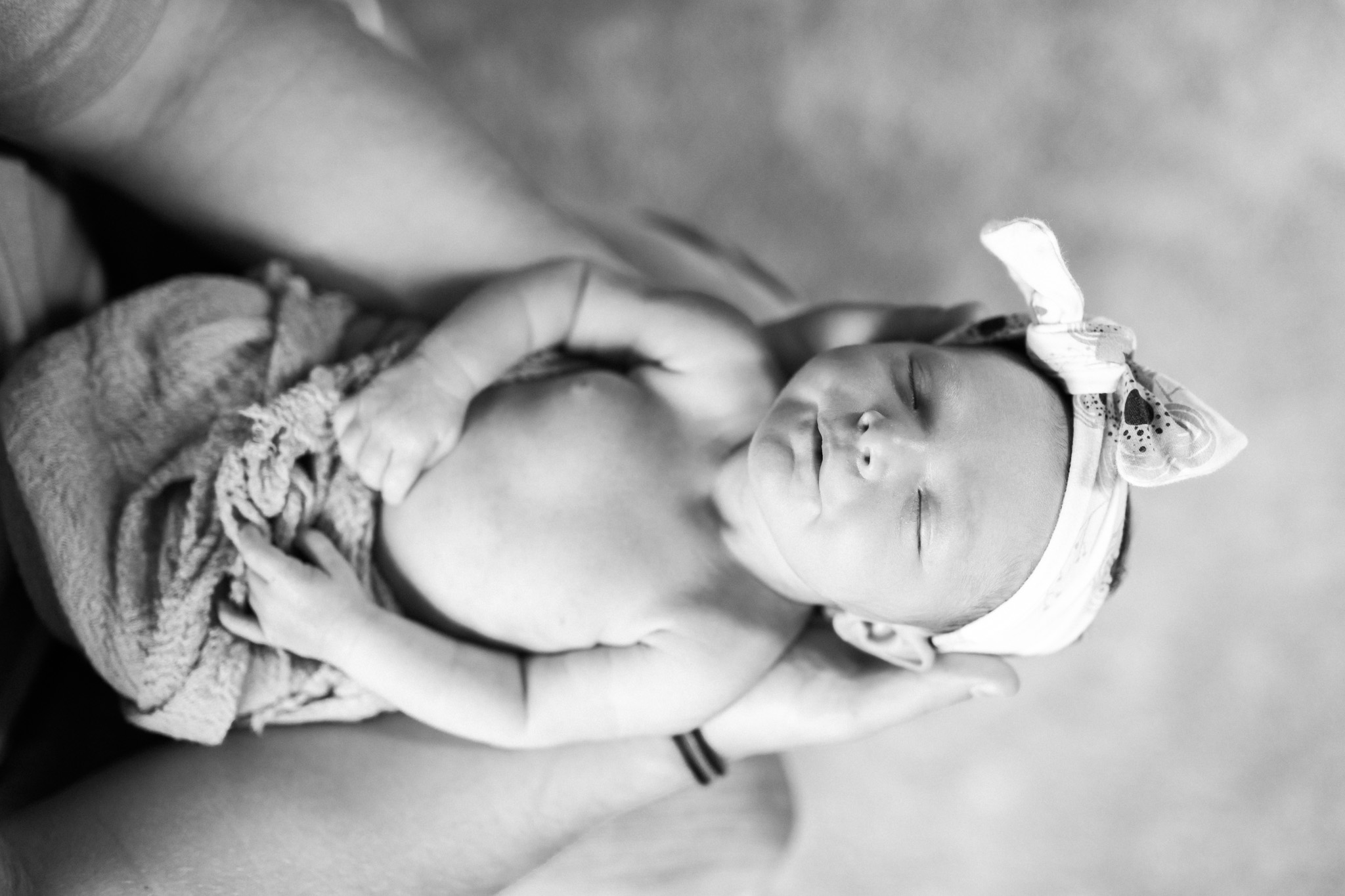 In Home Newborn Lifestyle Session for Baby Girl | Laurenda Marie Photography