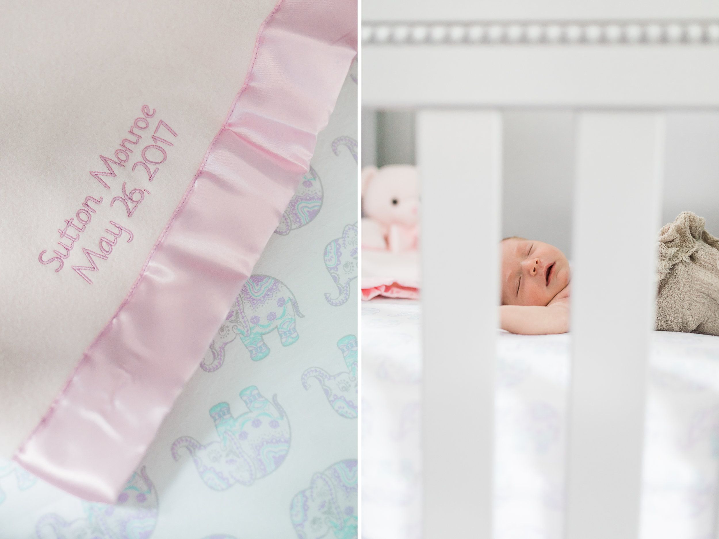 In Home Newborn Lifestyle Session for Baby Girl | Laurenda Marie Photography