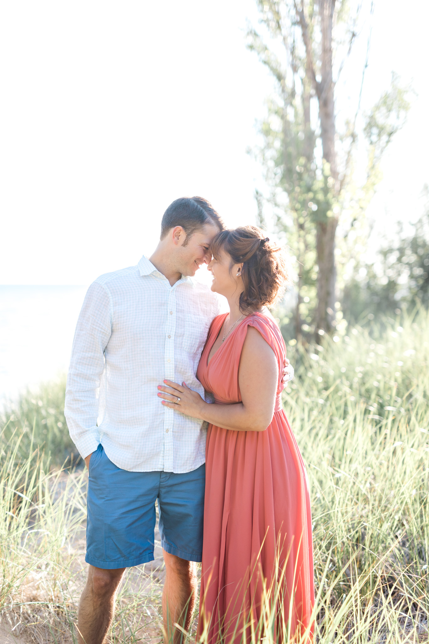 Beautiful Lakeshore beach engagement session in West Olive Michigan | Laurenda Marie Photography