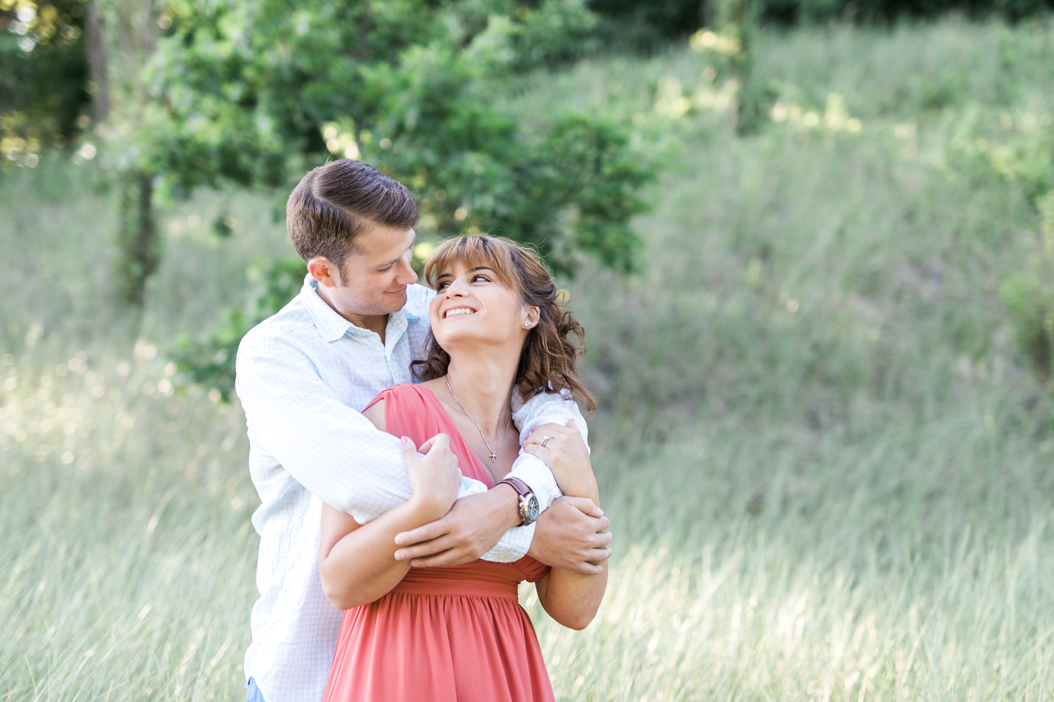 Romantic beach engagement session in West Olive Michigan | Laurenda Marie Photography