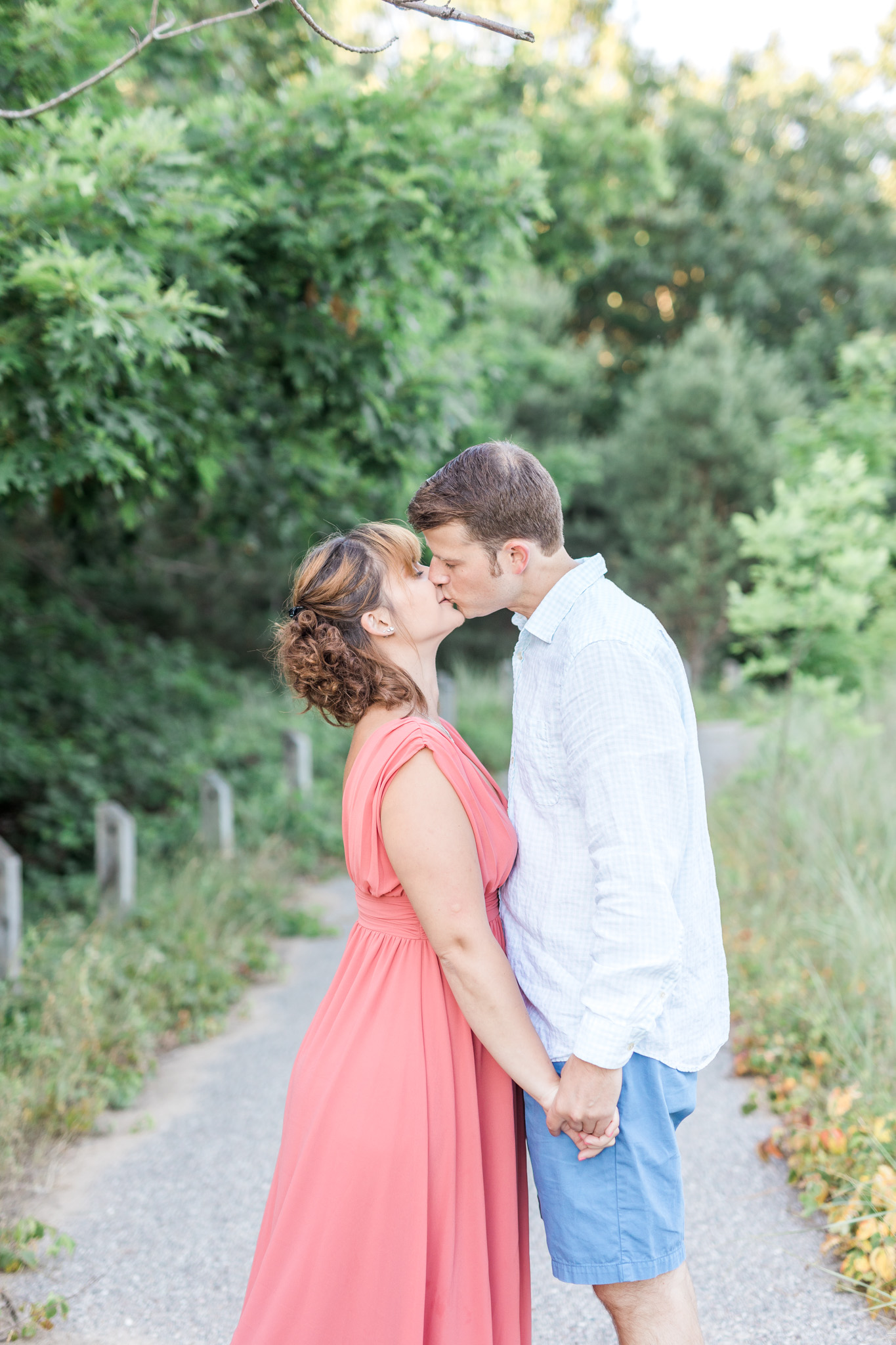 Romantic beach engagement session in West Olive Michigan | Laurenda Marie Photography