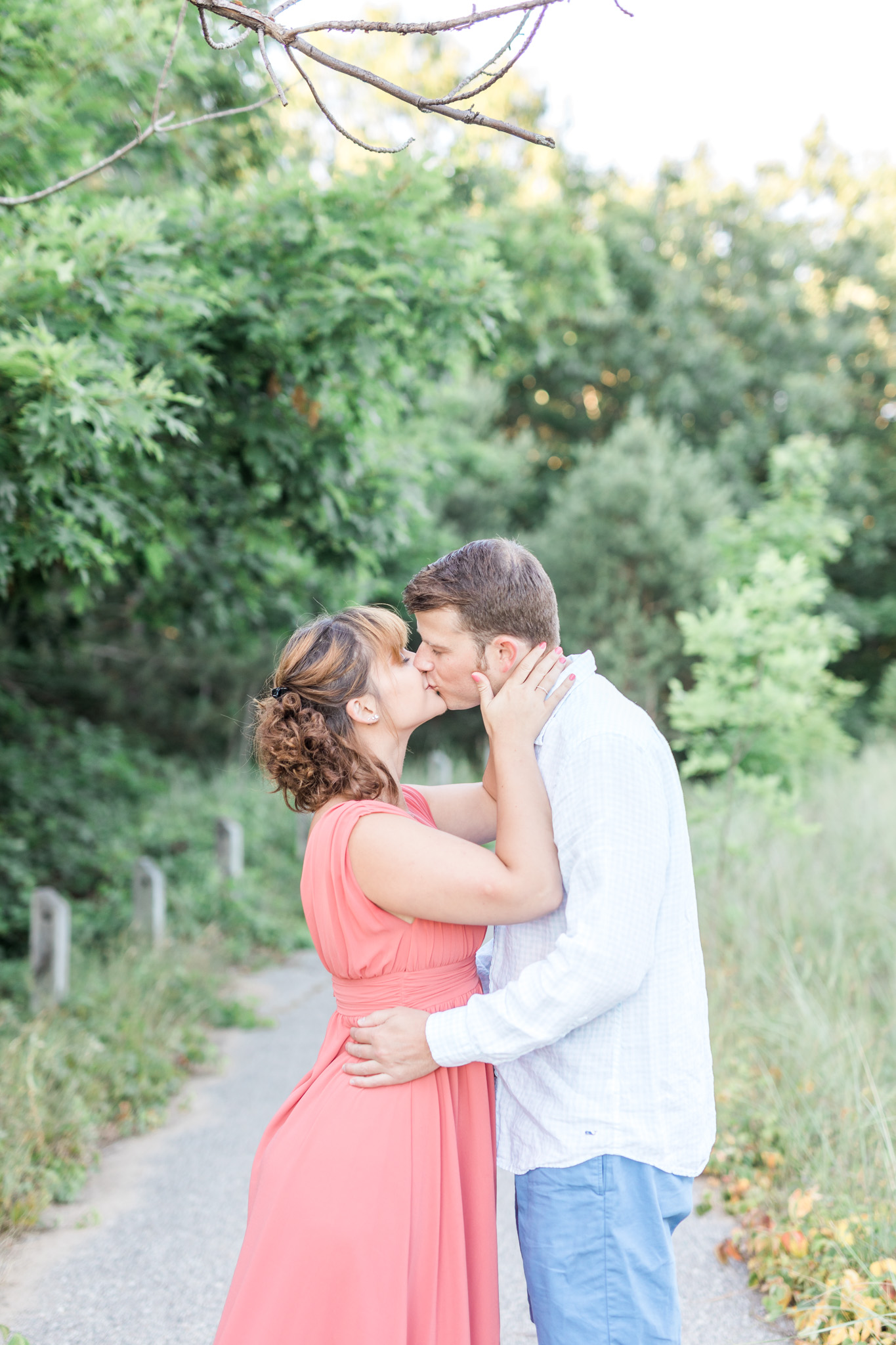 Romantic beach engagement session in West Olive Michigan | Laurenda Marie Photography