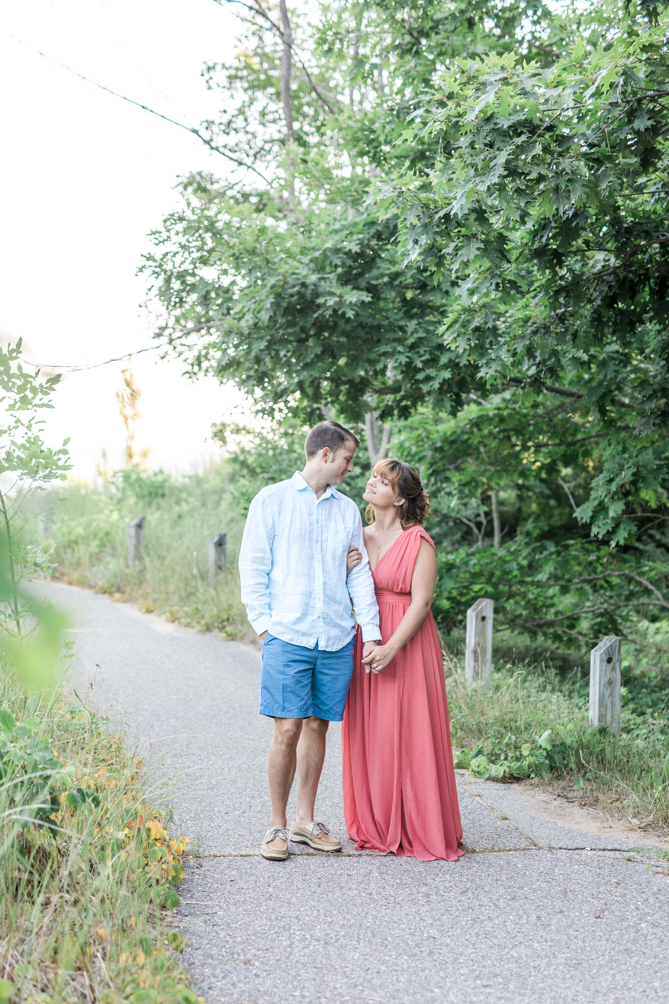 Romantic beach engagement session in West Olive Michigan | Laurenda Marie Photography