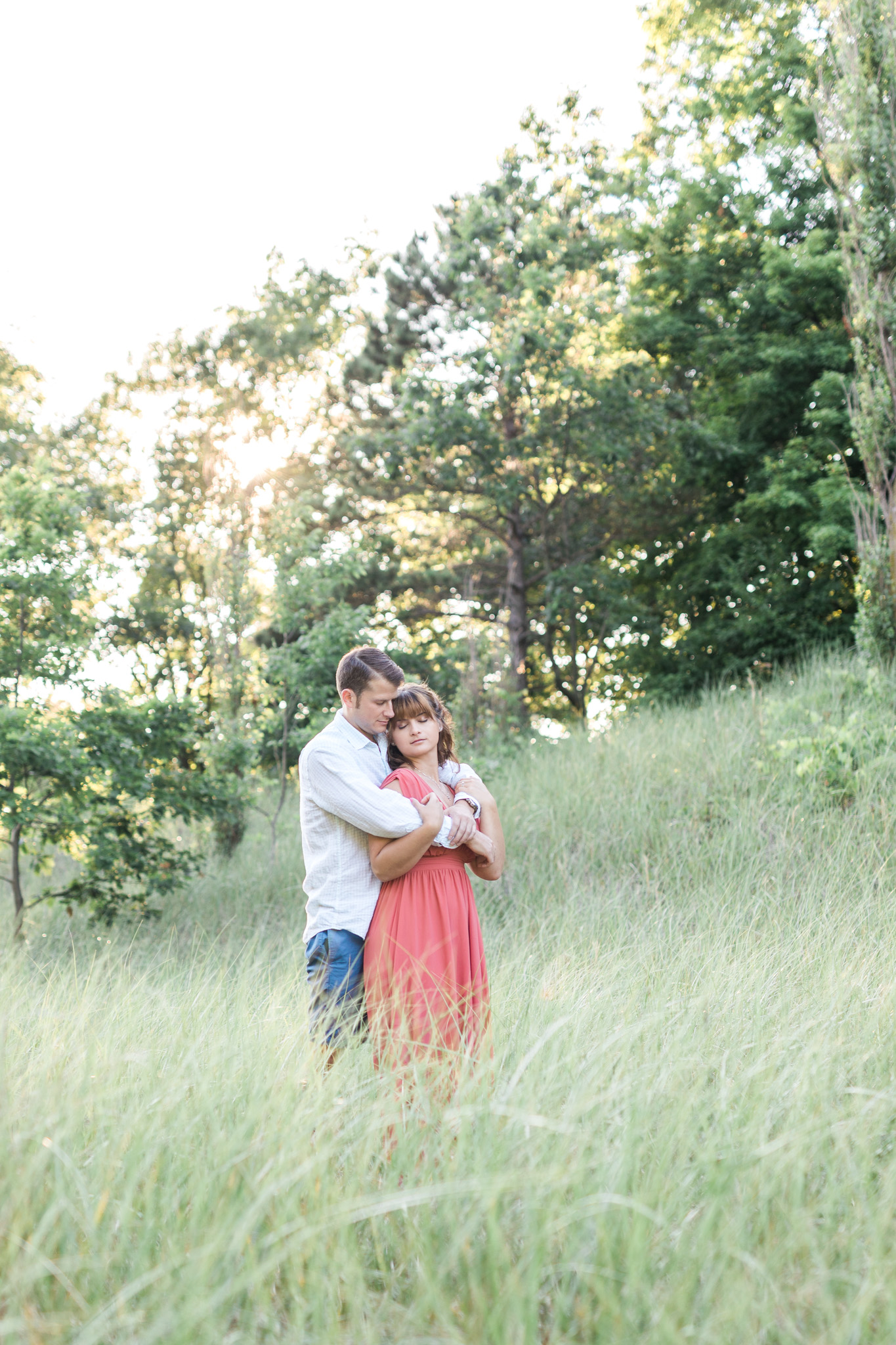Romantic beach engagement session in West Olive Michigan | Laurenda Marie Photography