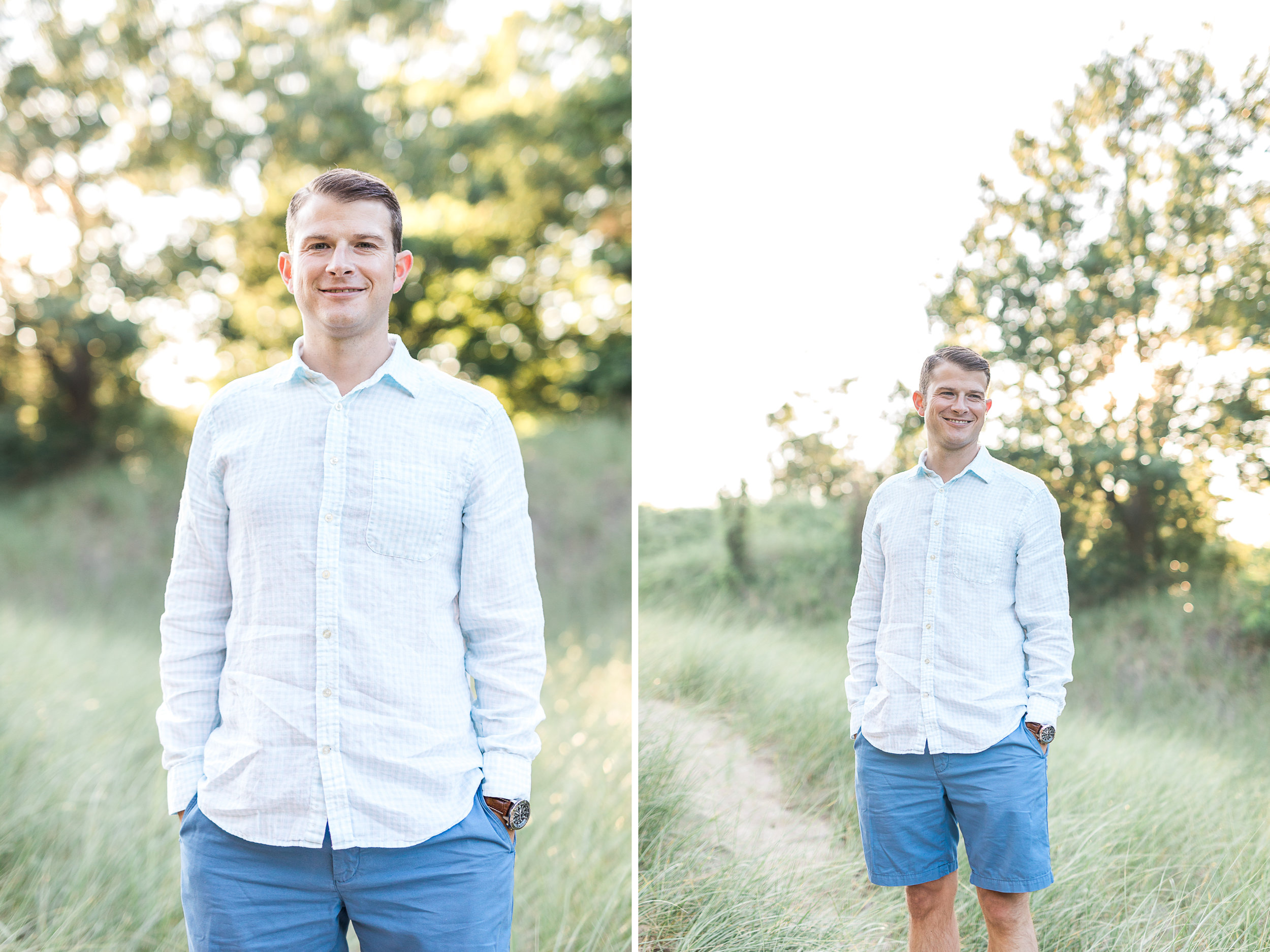 Romantic beach engagement session in West Olive Michigan | Laurenda Marie Photography