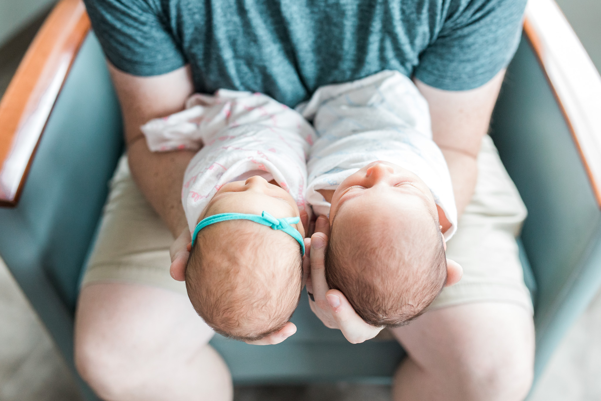 Newborn twins Fresh 48 Session in Hospital | Laurenda Marie Photography | Grand Rapids Michigan