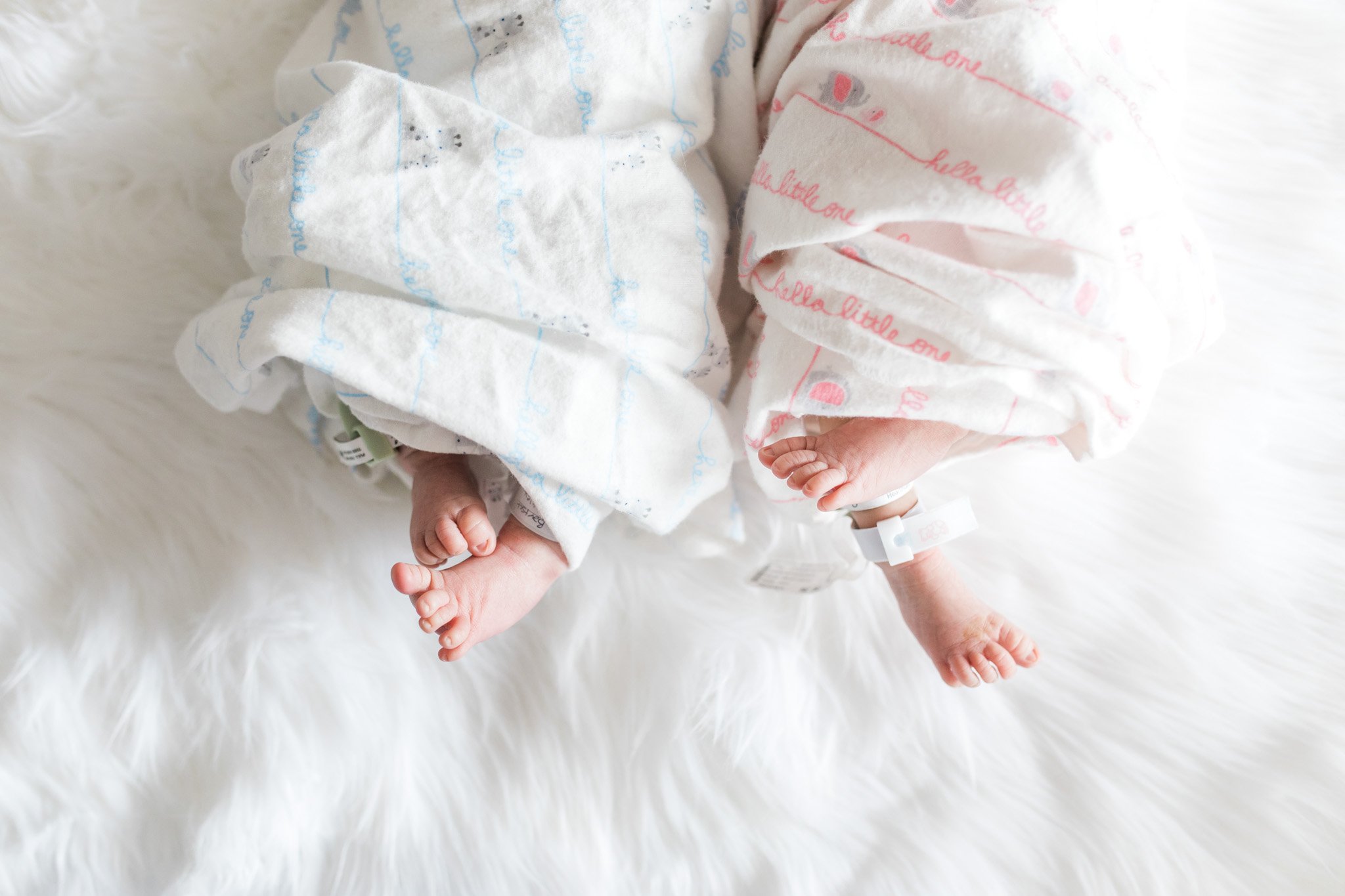 Newborn twins Fresh 48 Session in Hospital | Laurenda Marie Photography | Grand Rapids Michigan