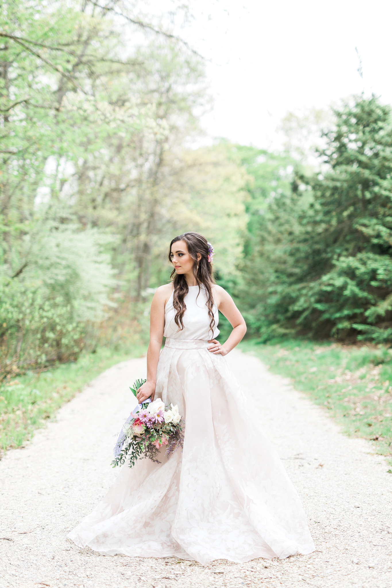 Bridal Portrait | Styled Wedding Shoot at Gable Hill Barn | Elegant Chic Wedding | Laurenda Marie Photography | West Michigan Wedding Photographer |