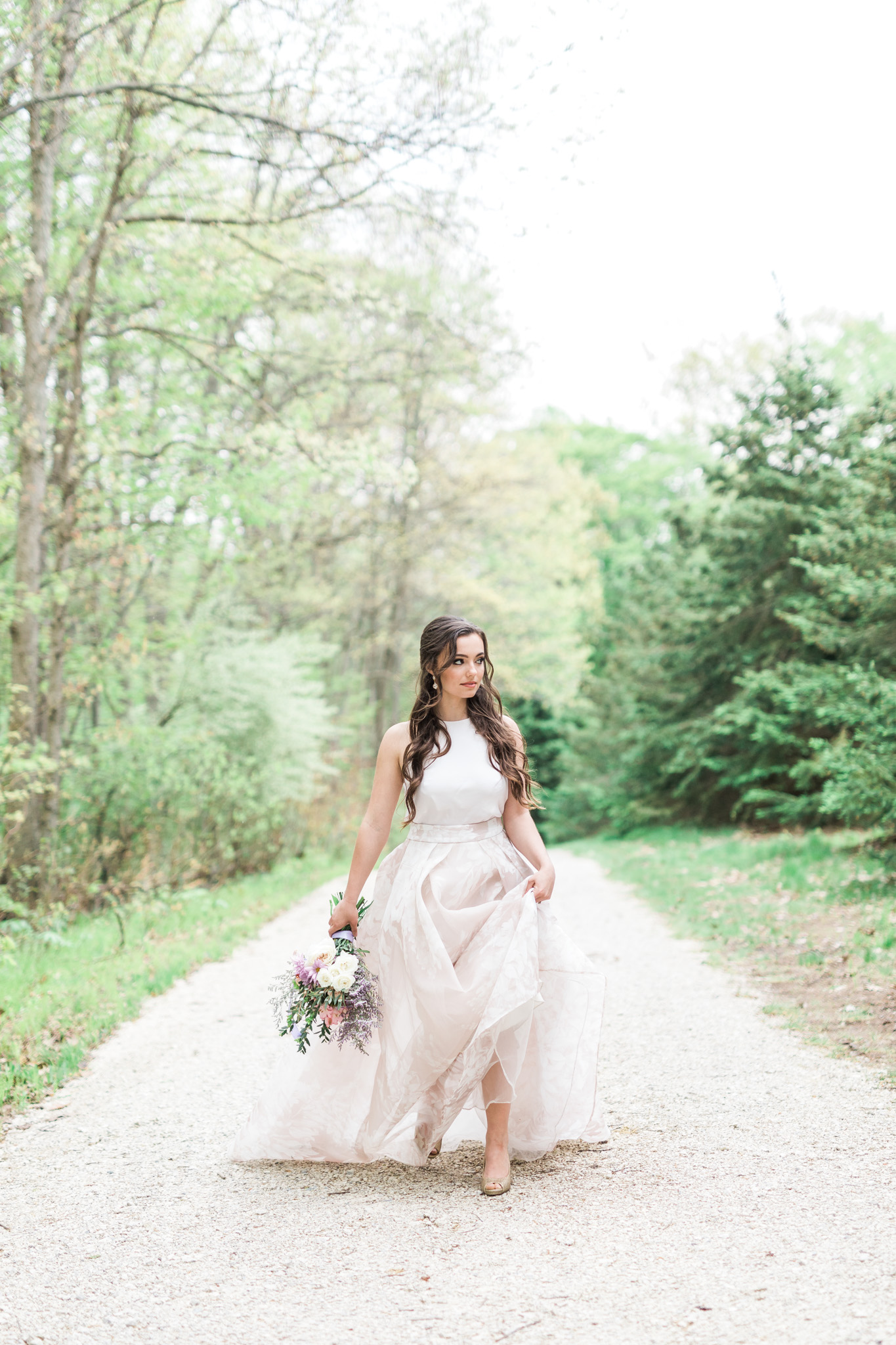 Bridal Portrait | Styled Wedding Shoot at Gable Hill Barn | Elegant Chic Wedding | Laurenda Marie Photography | West Michigan Wedding Photographer |