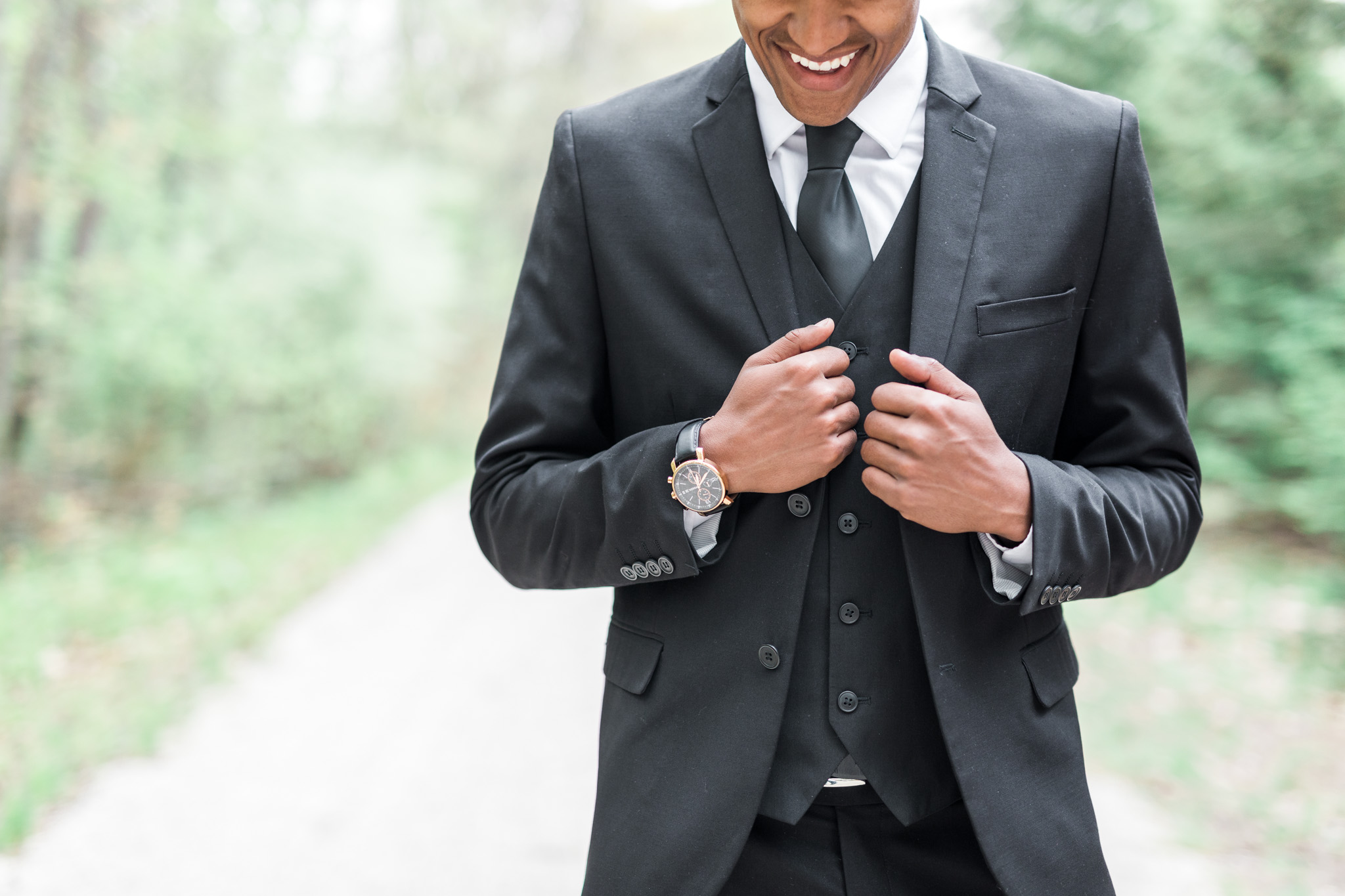 Groom Portrait | Styled Wedding Shoot at Gable Hill Barn | Elegant Chic Wedding | Laurenda Marie Photography | West Michigan Wedding Photographer |