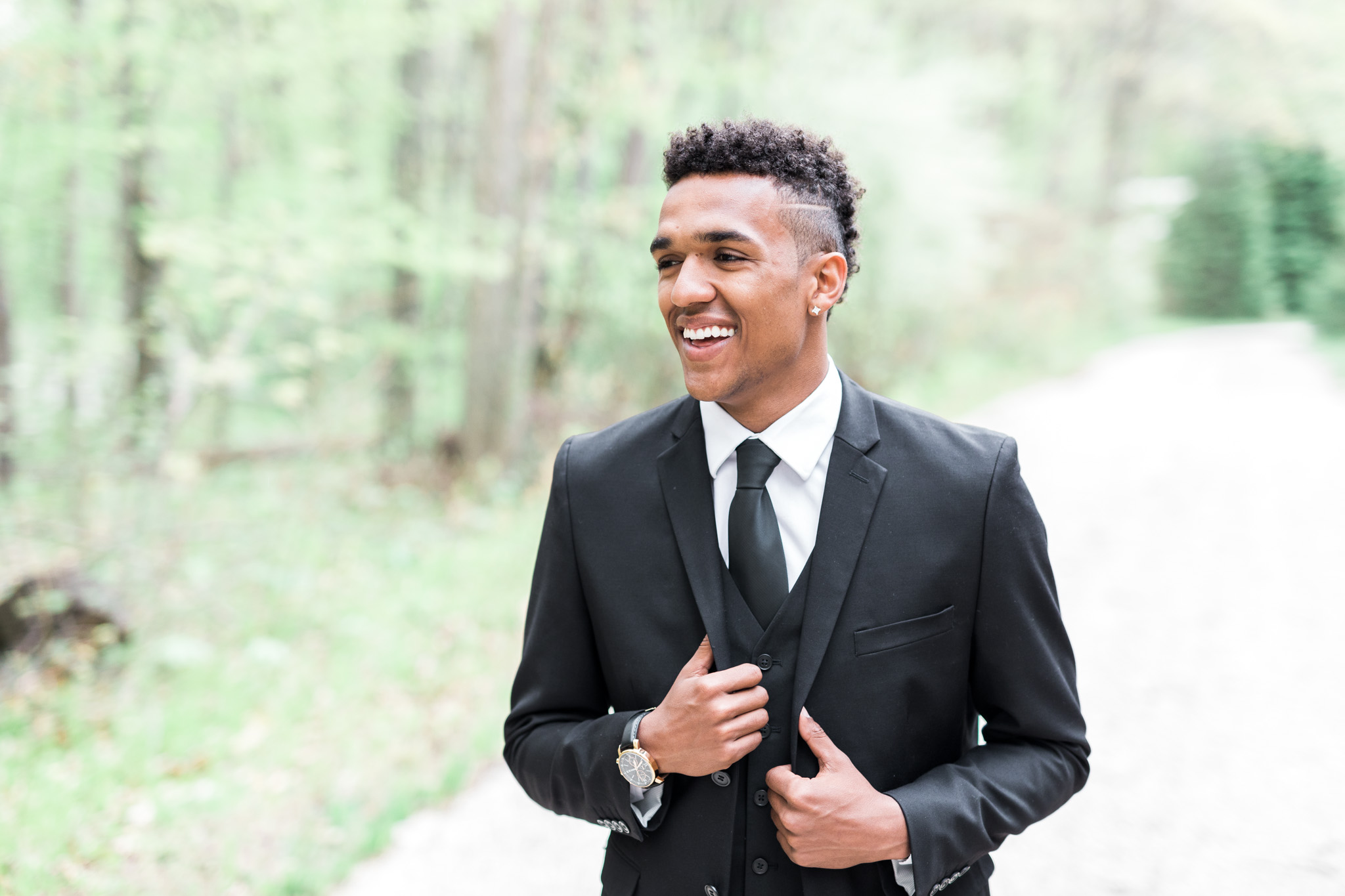 Groom Portrait | Styled Wedding Shoot at Gable Hill Barn | Elegant Chic Wedding | Laurenda Marie Photography | West Michigan Wedding Photographer |