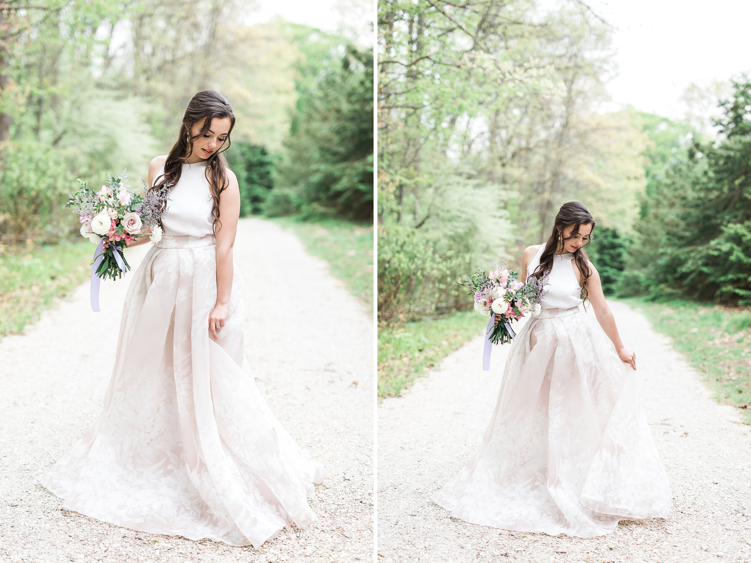 Bridal Portrait | Styled Wedding Shoot at Gable Hill Barn | Elegant Chic Wedding | Laurenda Marie Photography | West Michigan Wedding Photographer |