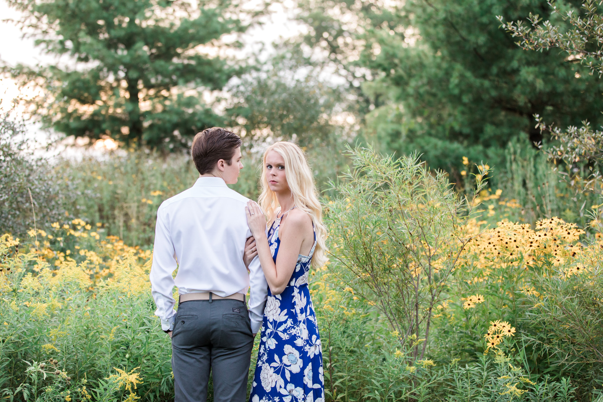Romantic summer engagement session | Laurenda Marie Photography | West Michigan Wedding and Engagement Photographer