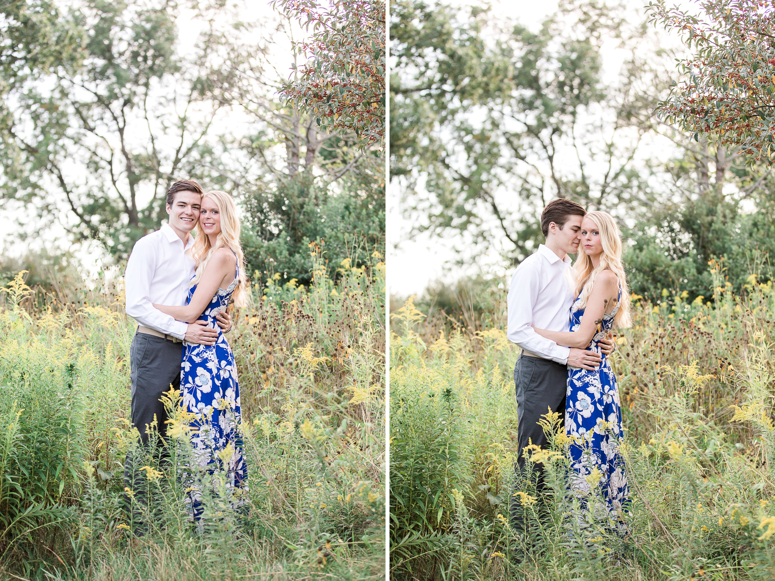 Romantic summer engagement session | Laurenda Marie Photography | West Michigan Wedding and Engagement Photographer