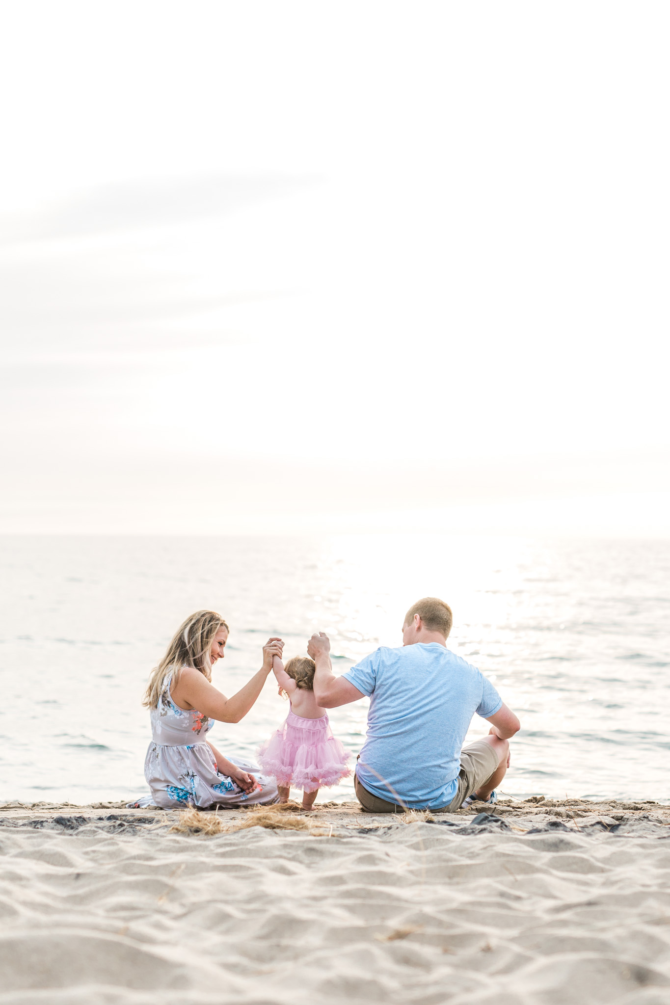 First Birthday Session on the beach | Laurenda Marie Photography | Michigan Family Photographer