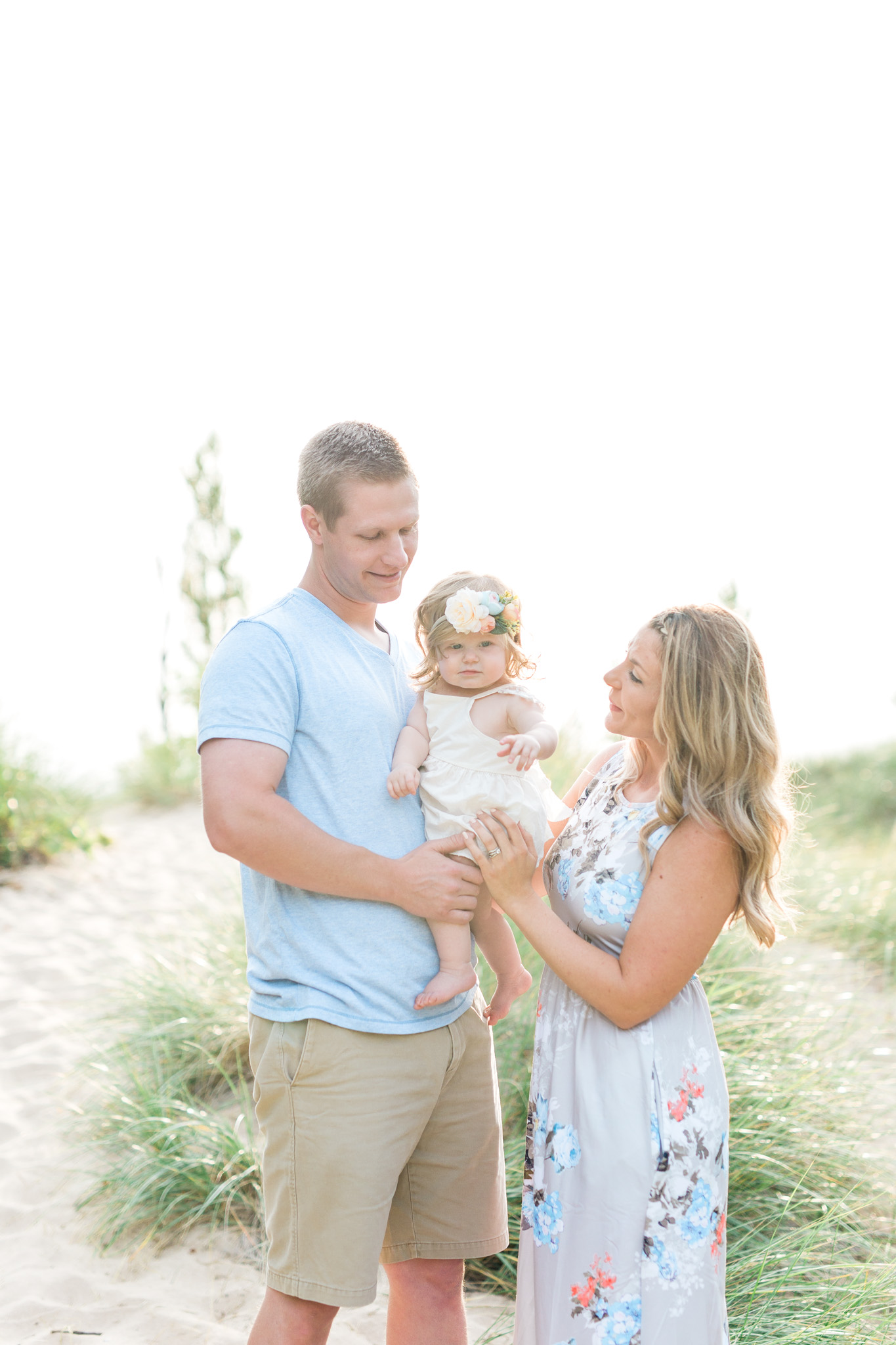 First Birthday Session on the beach | Laurenda Marie Photography | Michigan Family Photographer