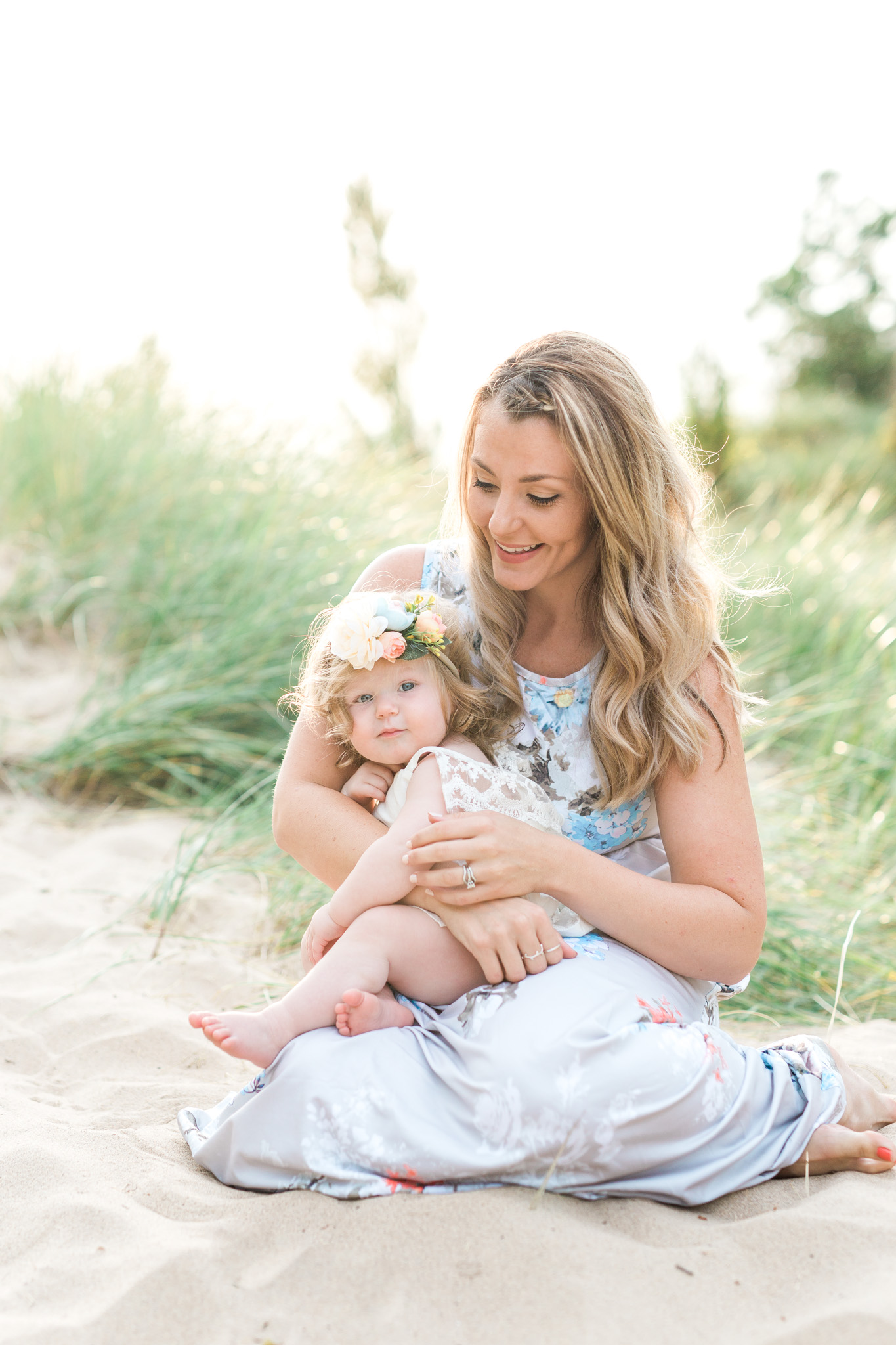 First Birthday Session on the beach | Laurenda Marie Photography | Michigan Family Photographer