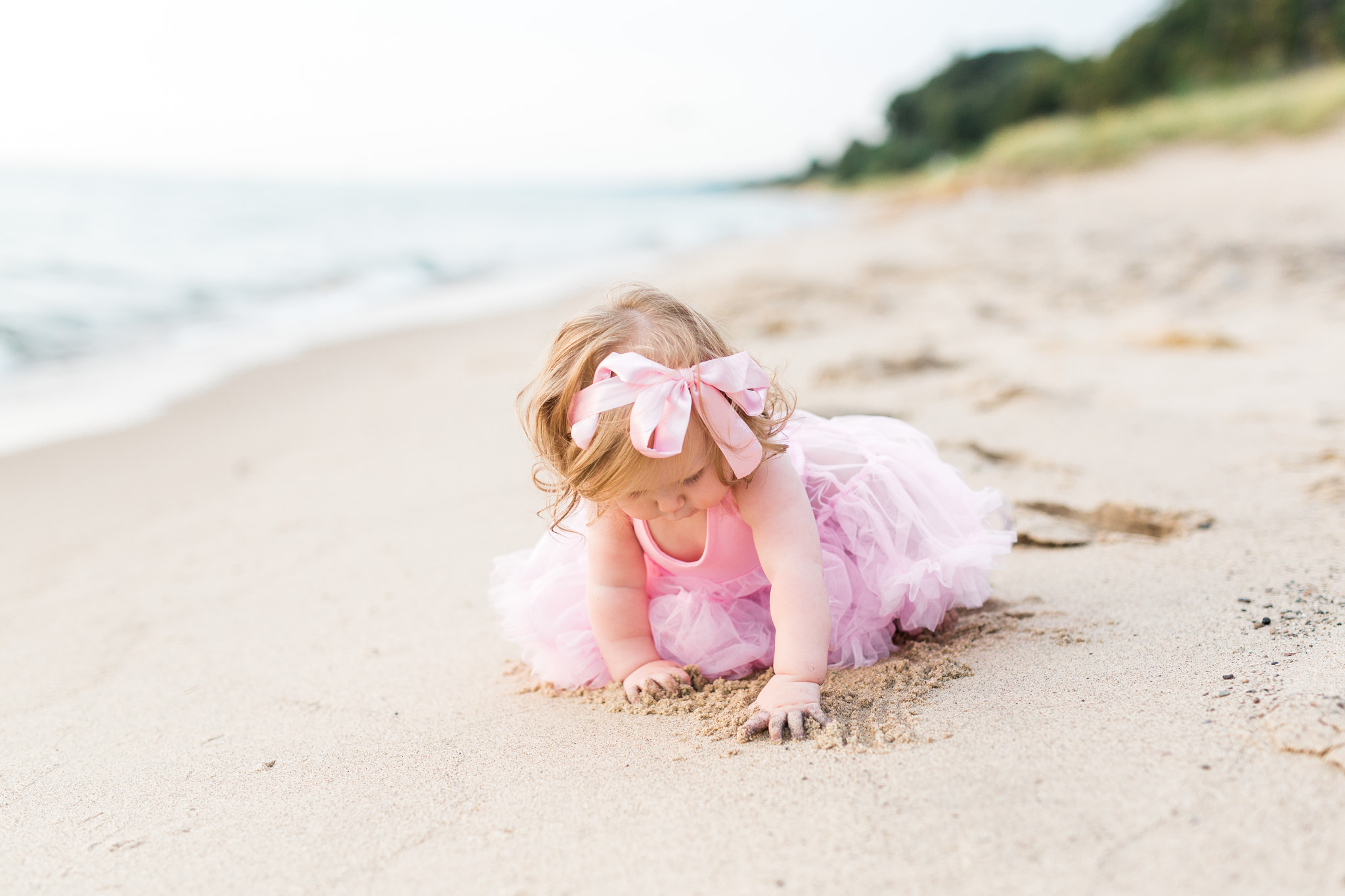 First Birthday Session on the beach | Laurenda Marie Photography | Michigan Family Photographer