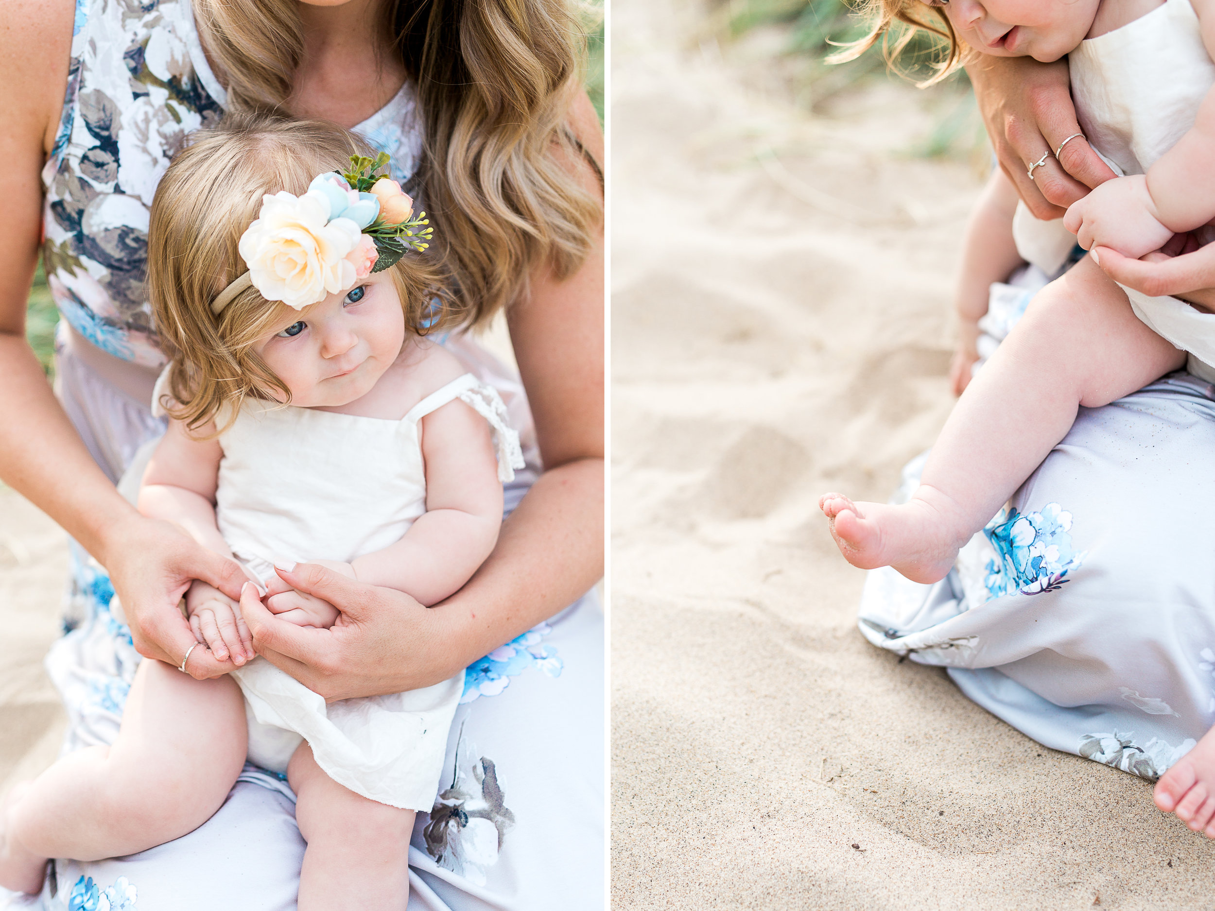 First Birthday Session on the beach | Laurenda Marie Photography | Michigan Family Photographer