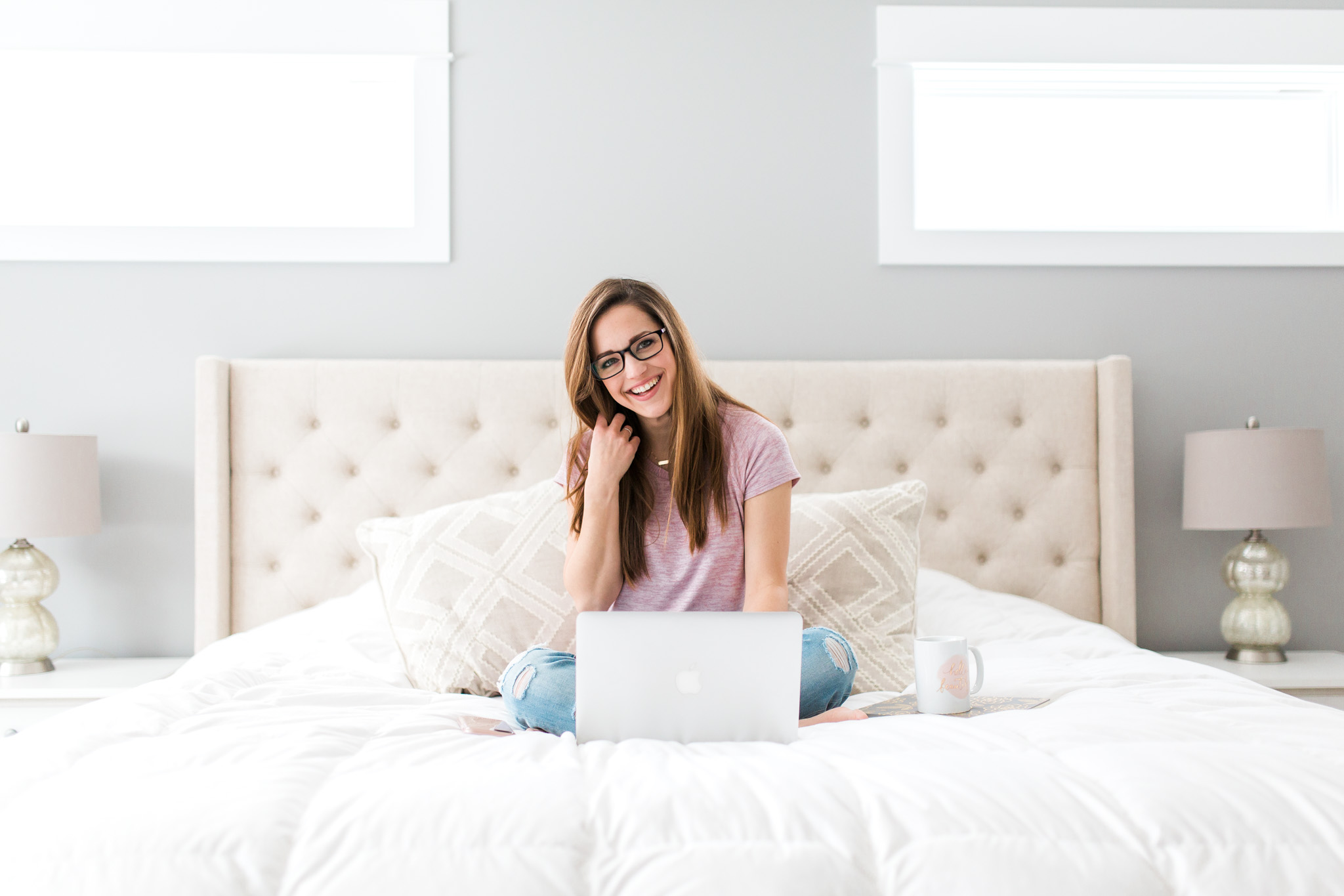 Lifestyle Branding Session for Creative Business Owners | In-Home Session | Natural Light Photography | Camera Settings | Laurenda Marie Photography | Grand Rapids, Michigan