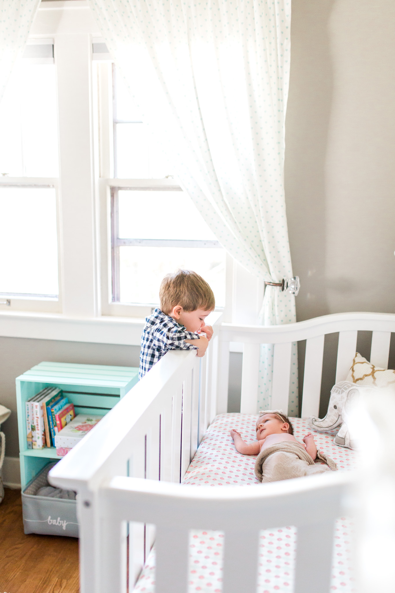 Natural Light Newborn Lifestyle Session | In-home session | Baby Girl | Nursery Inspiration | Laurenda Marie Photography
