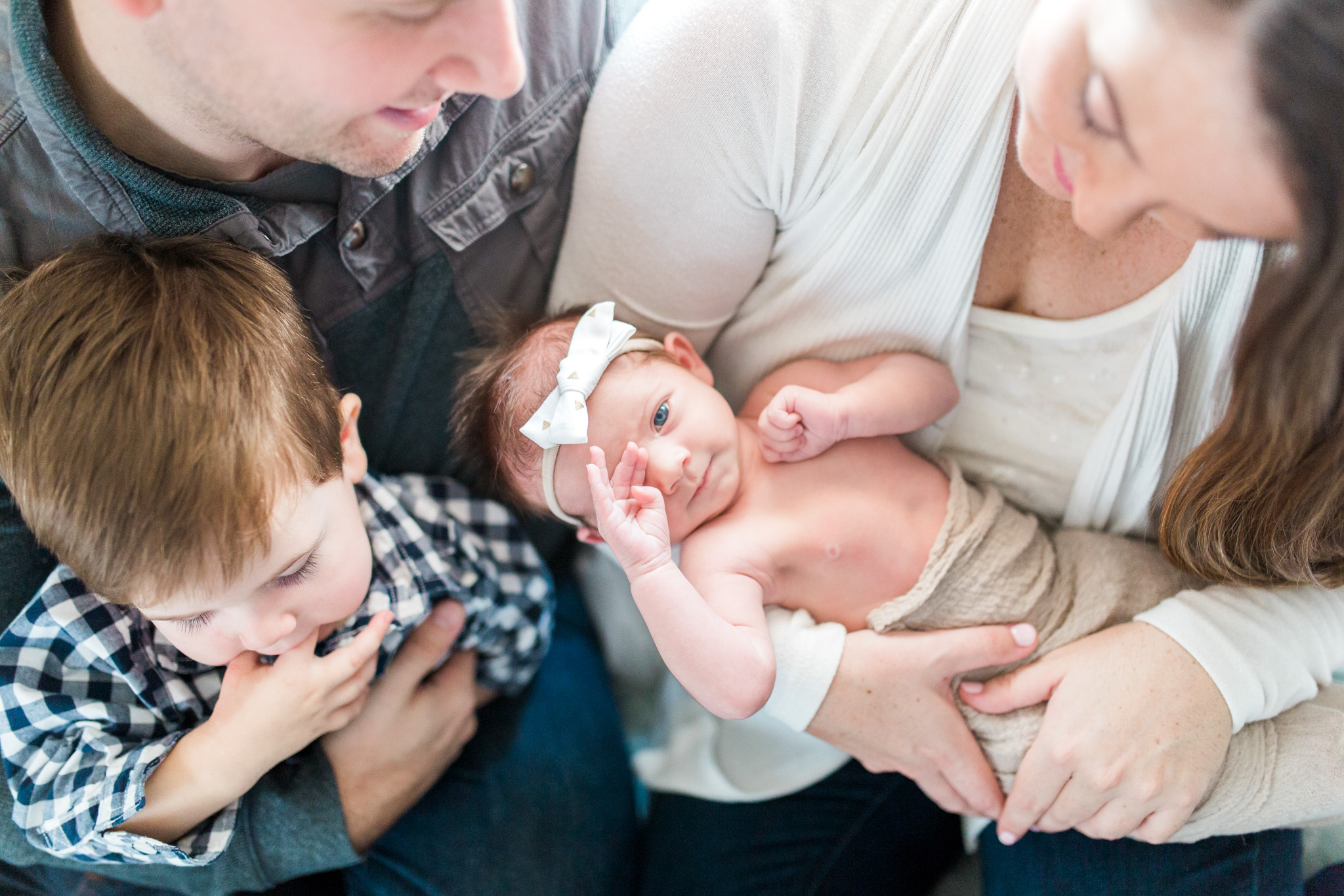 Natural Light Newborn Lifestyle Session | In-home session | Baby Girl | Nursery Inspiration | Laurenda Marie Photography
