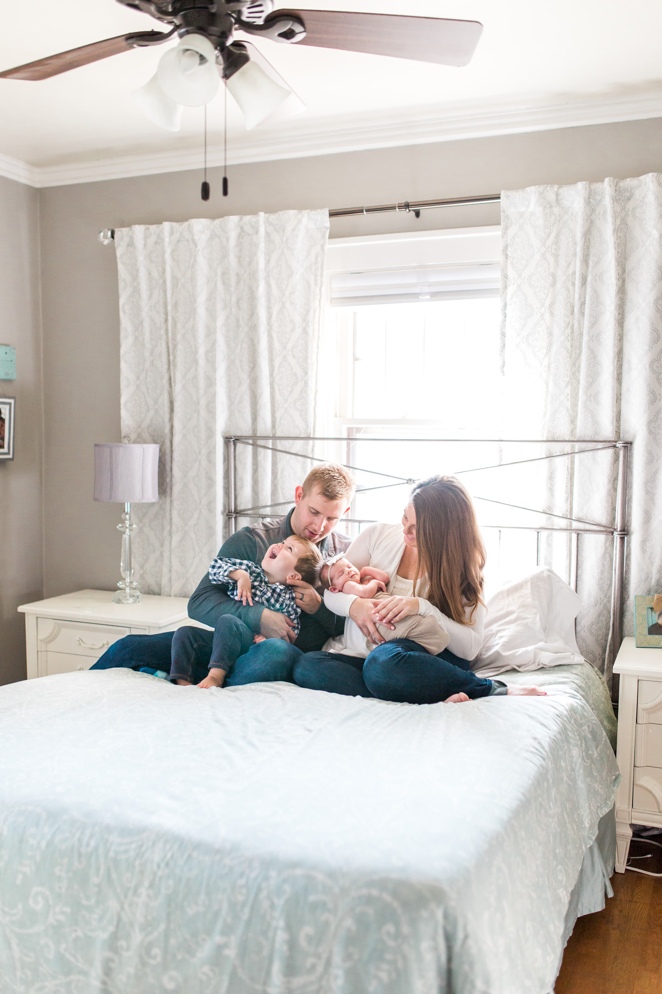 Natural Light Newborn Lifestyle Session | In-home session | Baby Girl | Nursery Inspiration | Laurenda Marie Photography