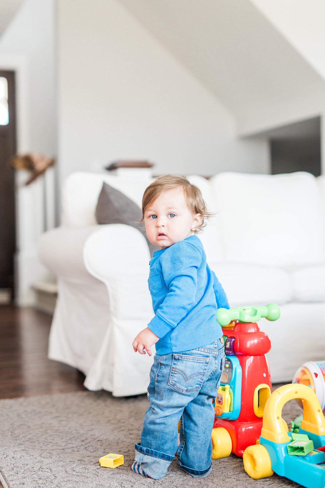 Leland's One Year in-home lifestyle session | first birthday | lifestyle photography | Laurenda Marie Photography | Grand Rapids, Michigan