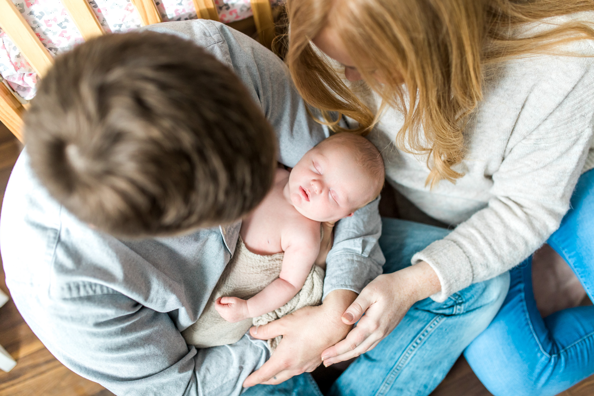 Cozy in-home newborn lifestyle session | Baby Girl |West Michigan Newborn Photographer | Laurenda Marie Photography