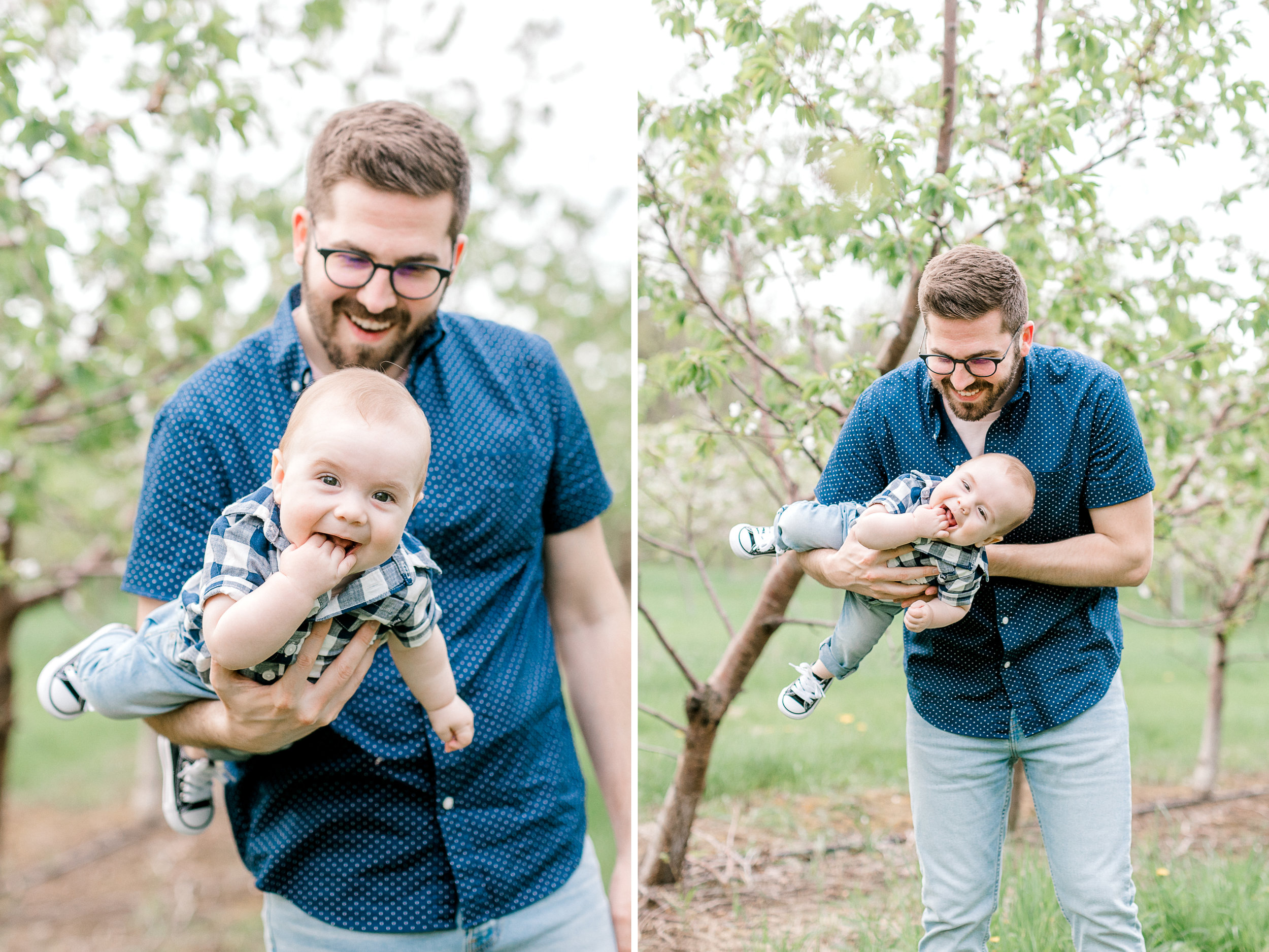 Spring Family Lifestyle Session at the Apple Orchard | Laurenda Marie Photography | Grand Rapids, Michigan