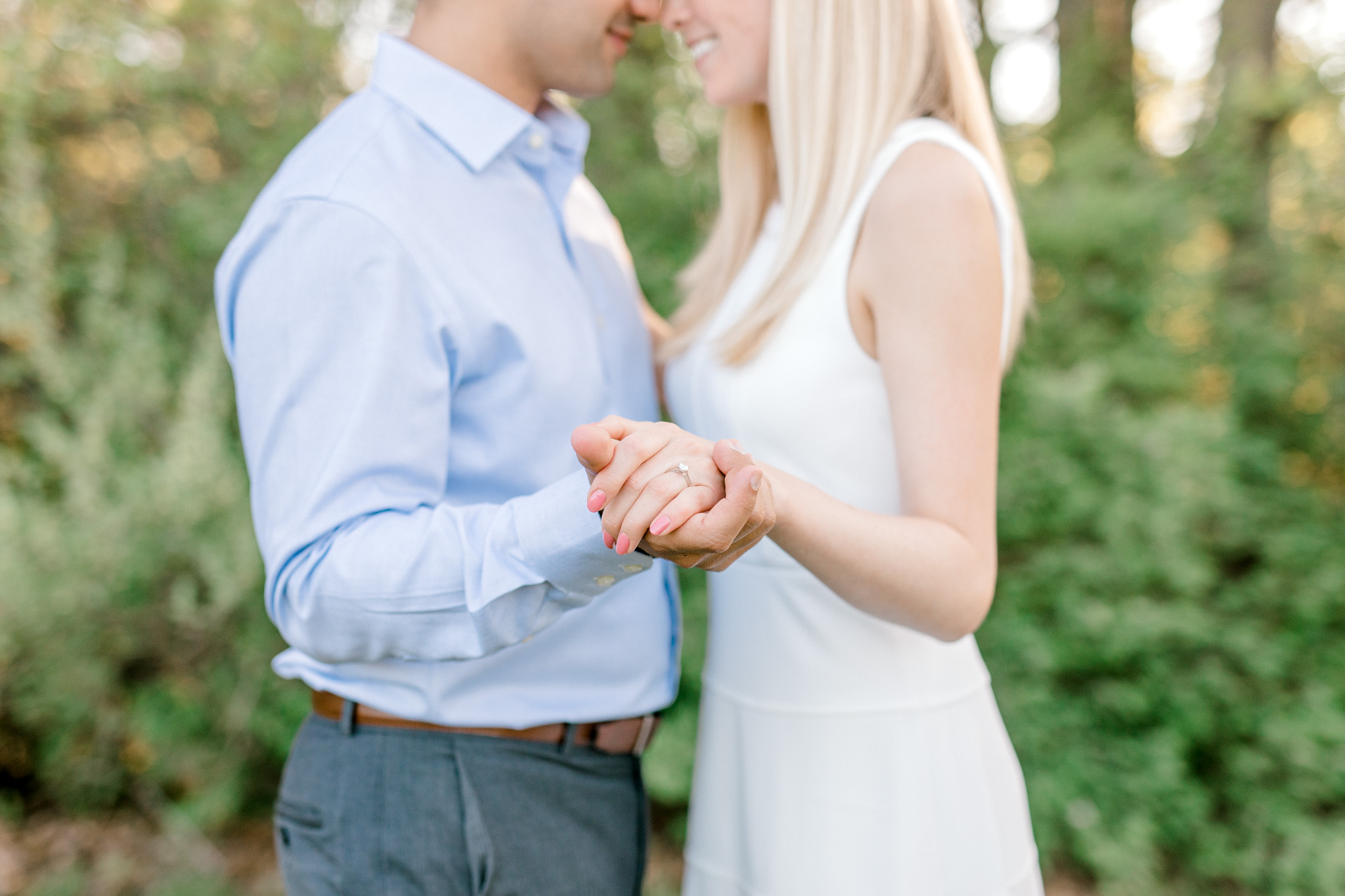 A sweet spring engagement session at the orchard | laurenda marie photography | west michigan weddings | west michigan engagement