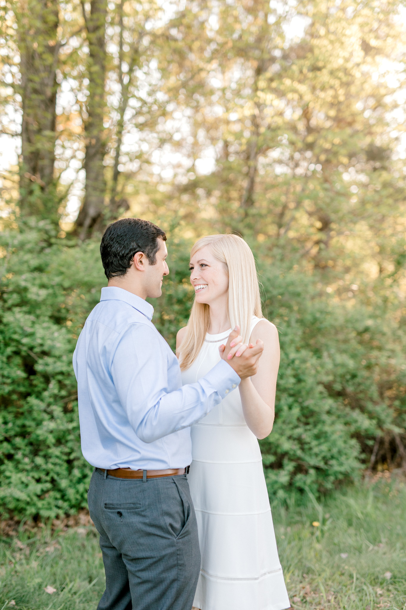A sweet spring engagement session at the orchard | laurenda marie photography | west michigan weddings | west michigan engagement